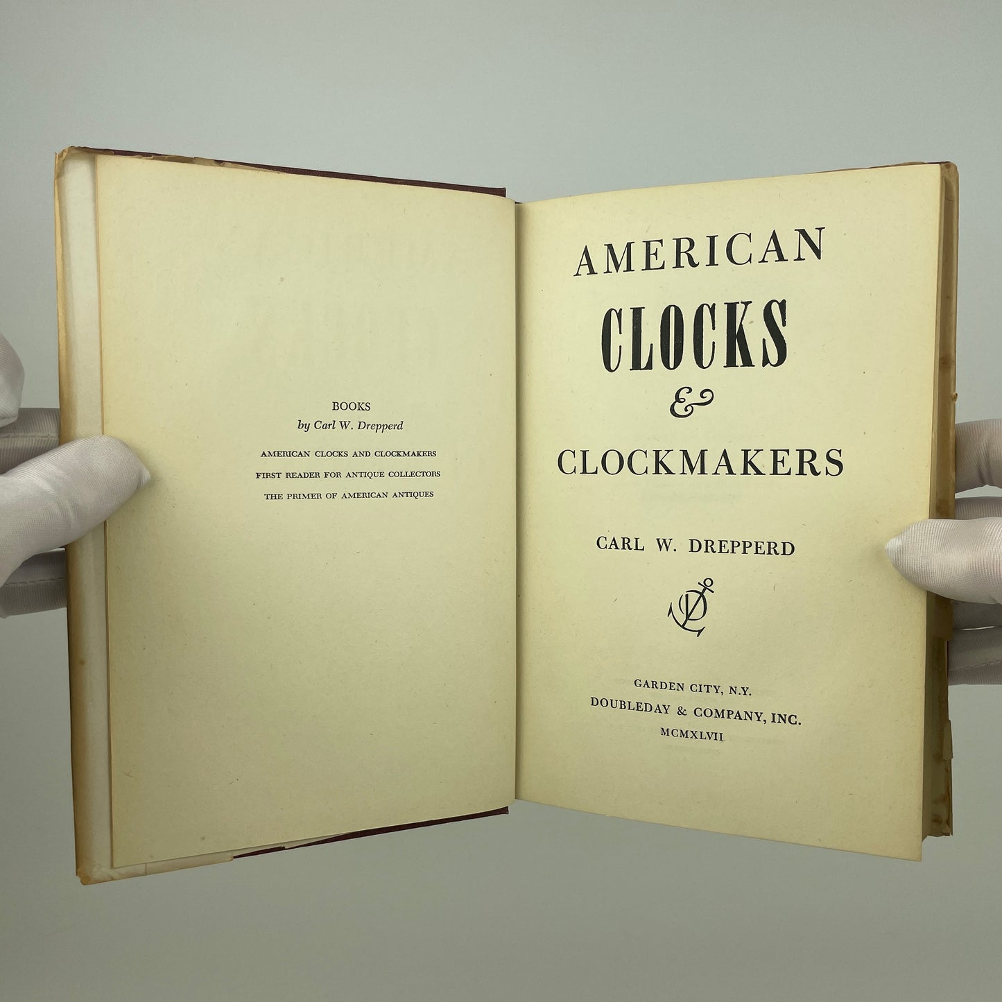 Jan Lot 149- American Clocks and Clock Makers by Carl W. Drepperd
