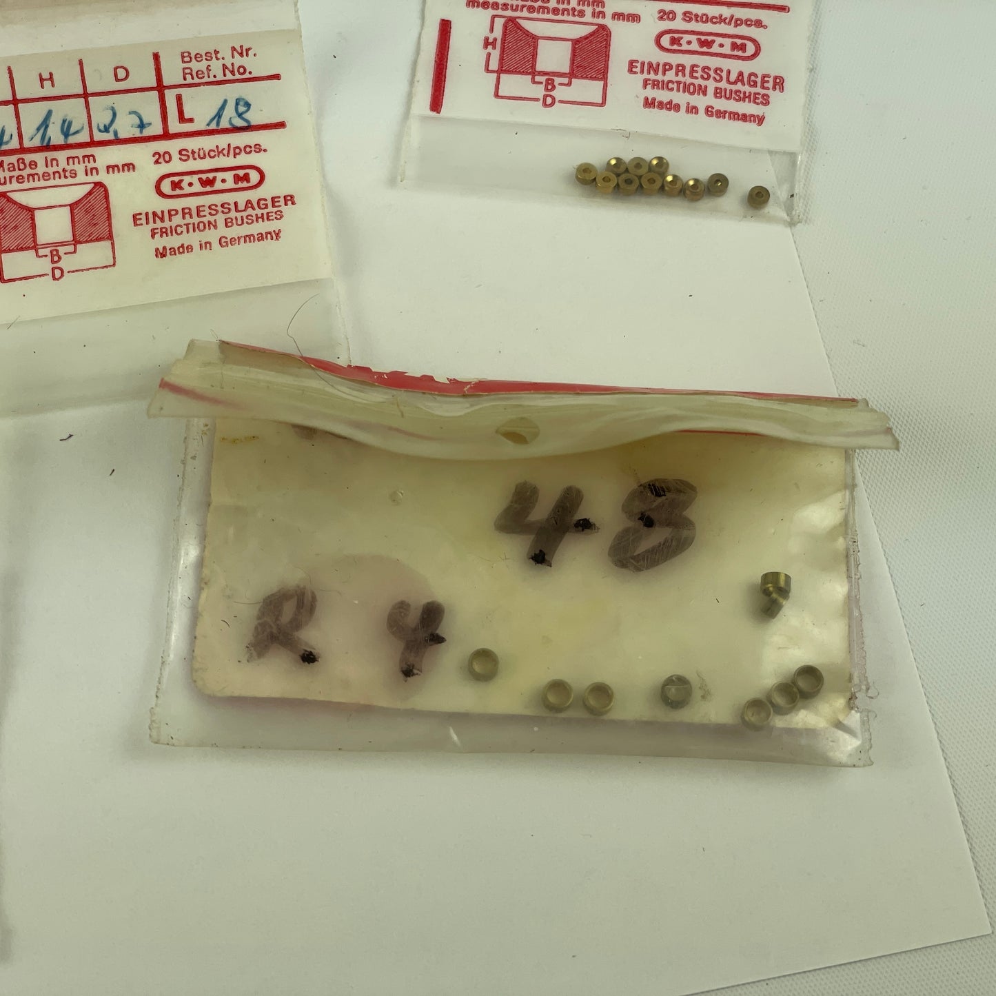 Jan Lot 37- KWM Assortment of 15 Packages of Brass Bushings