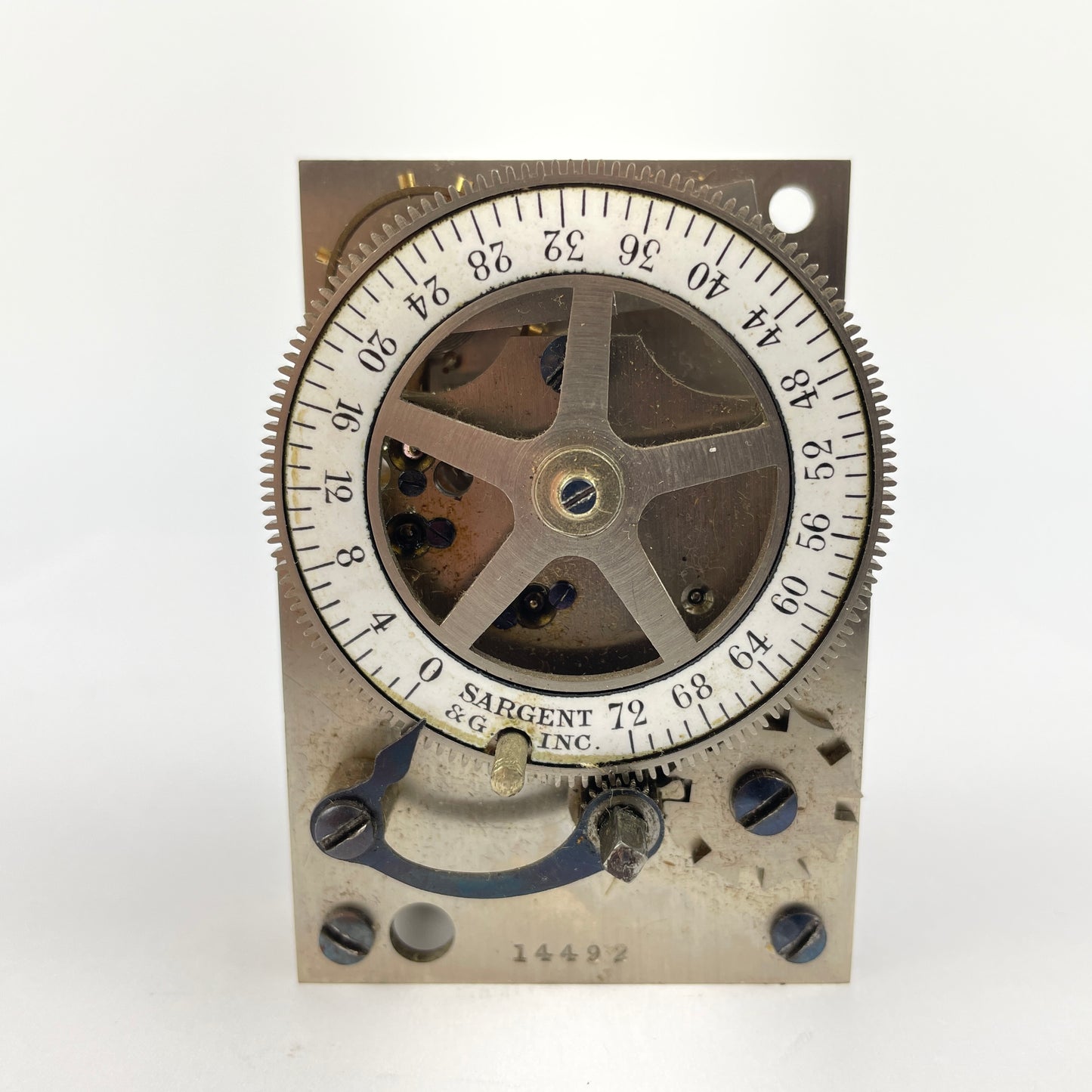 Jan Lot 50- Sargent bank Vault Clock