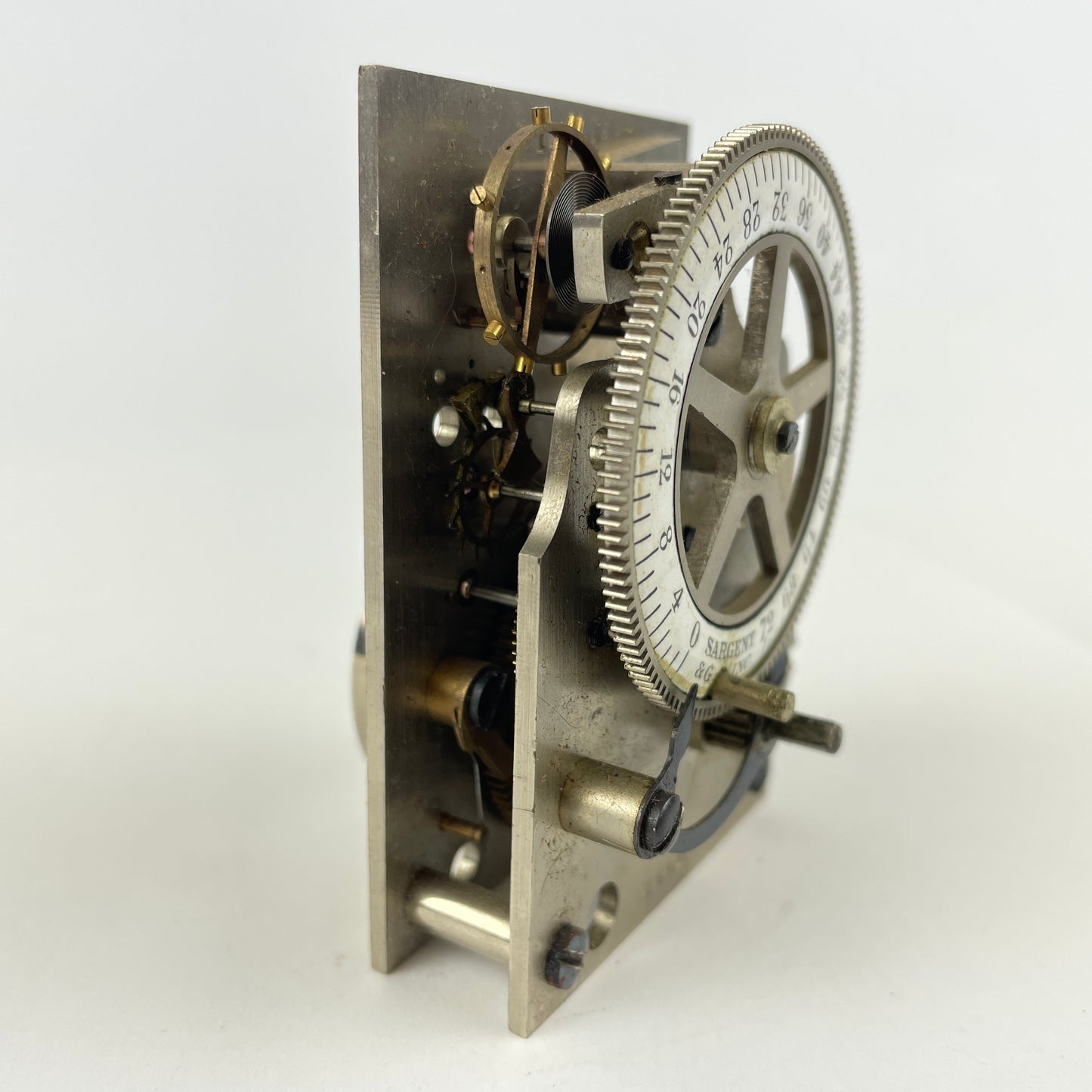 Jan Lot 50- Sargent bank Vault Clock