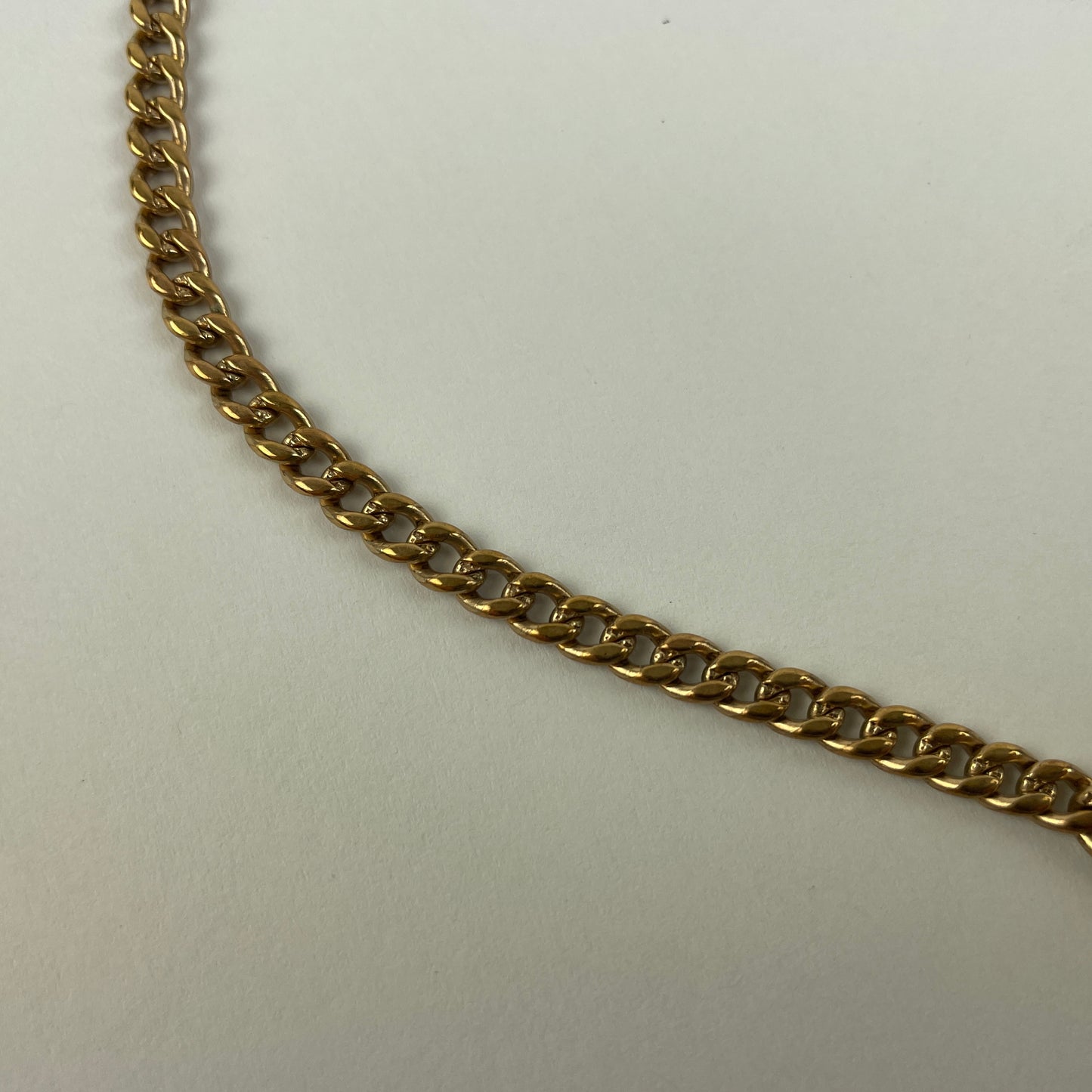 Jan Lot 54- Men's YGF 13-ince Pocket Watch Chain w/ Canadian 5 cent coin