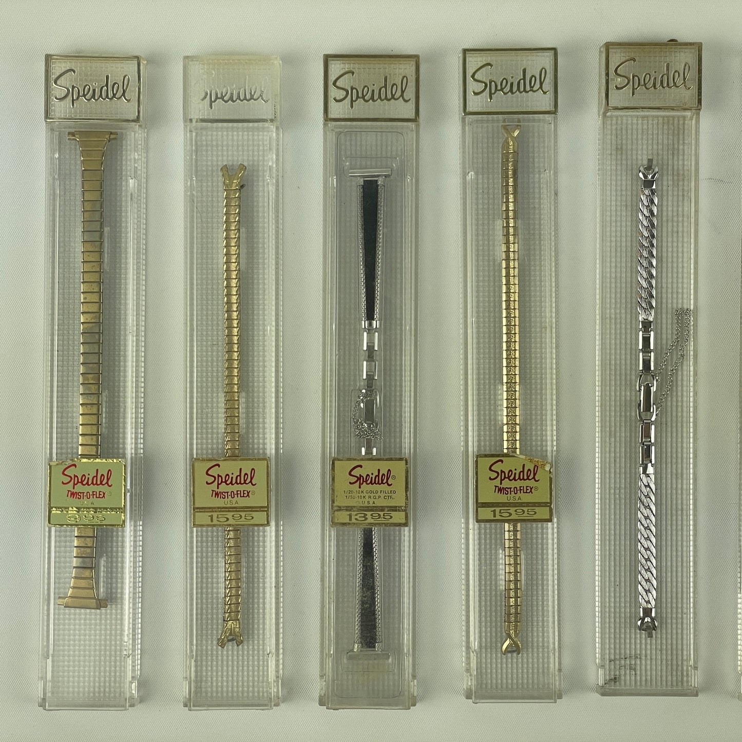 Jan Lot 59- Twelve Vintage NOS Metal Wristwatch Bracelets