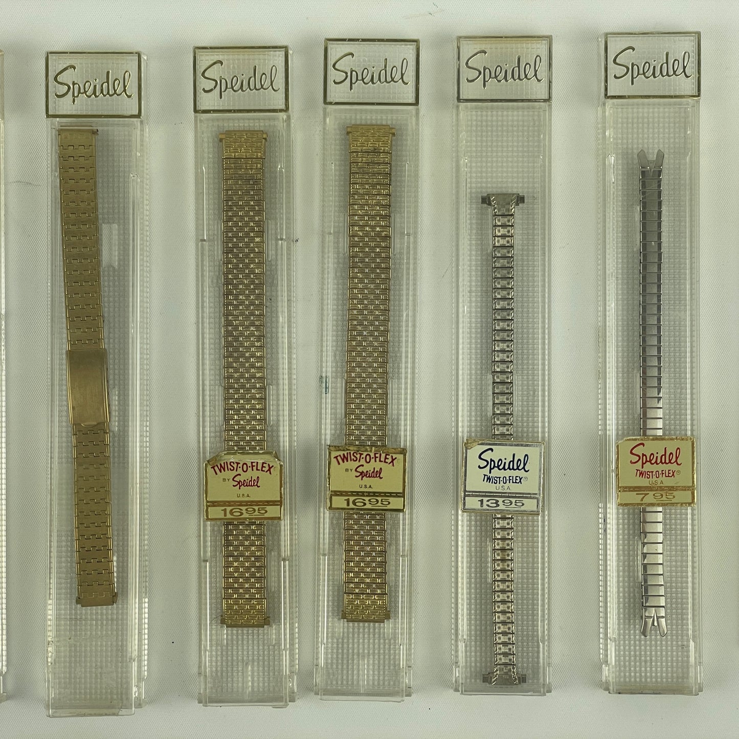Jan Lot 59- Twelve Vintage NOS Metal Wristwatch Bracelets