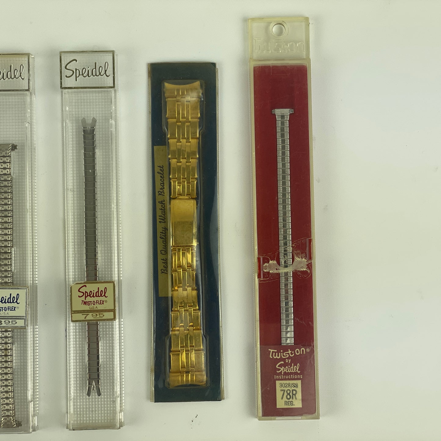 Jan Lot 59- Twelve Vintage NOS Metal Wristwatch Bracelets