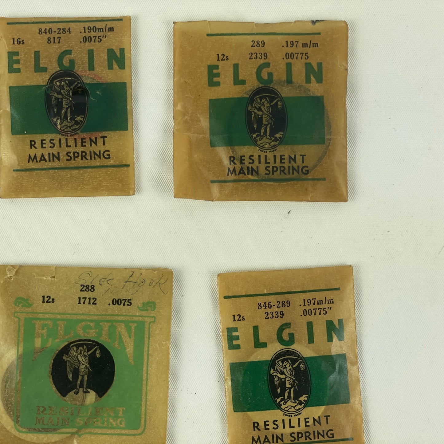 Jan Lot 66- Elgin 12, 16 & 18 Size Blued Pocket Watch Mainsprings
