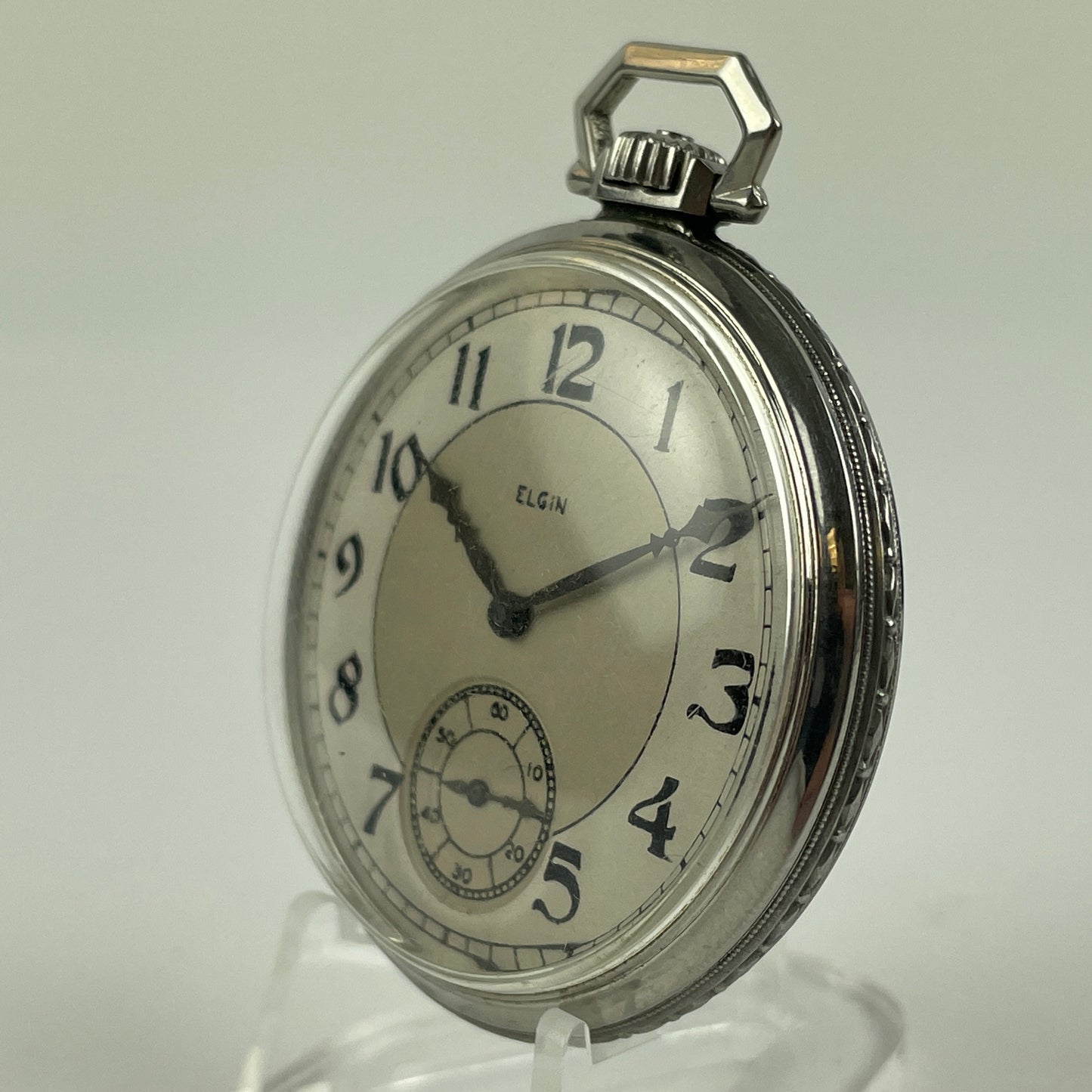 Jan Lot 69- Elgin 12 Size 7 Jewel Pocket Watch