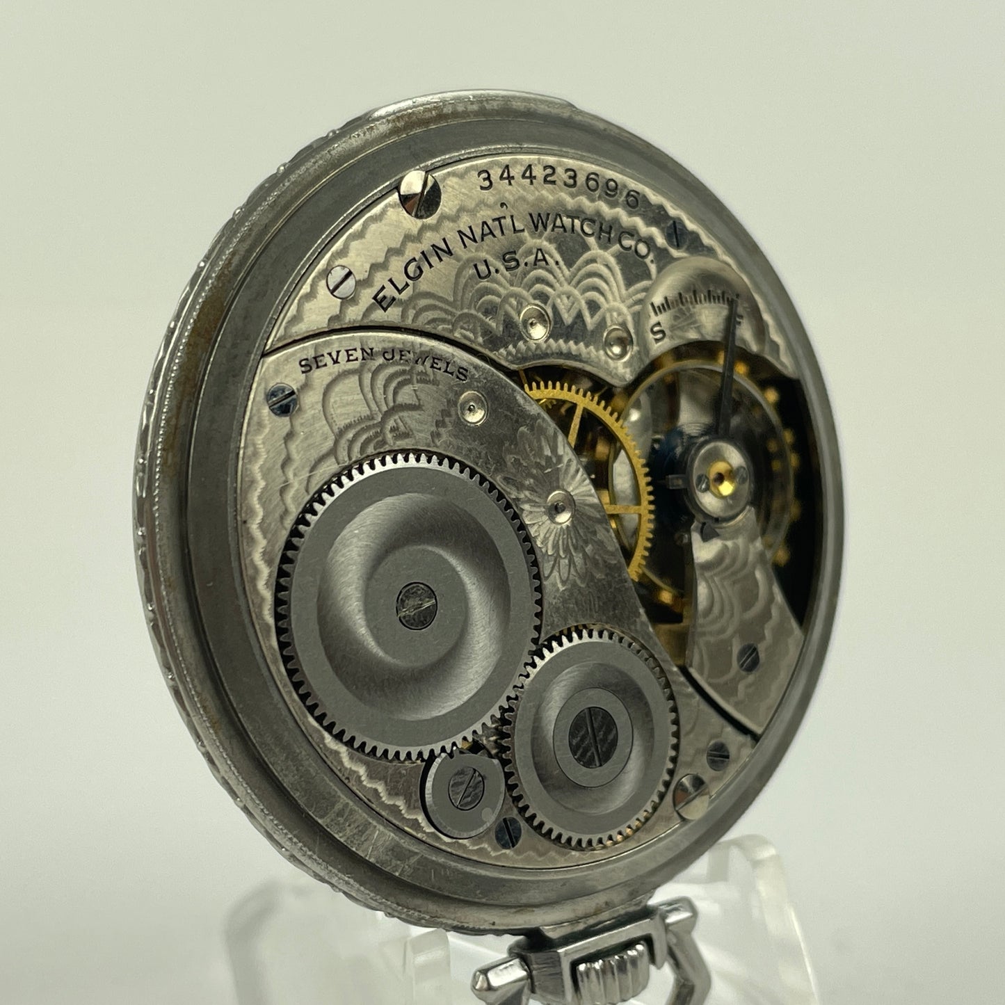 Jan Lot 69- Elgin 12 Size 7 Jewel Pocket Watch