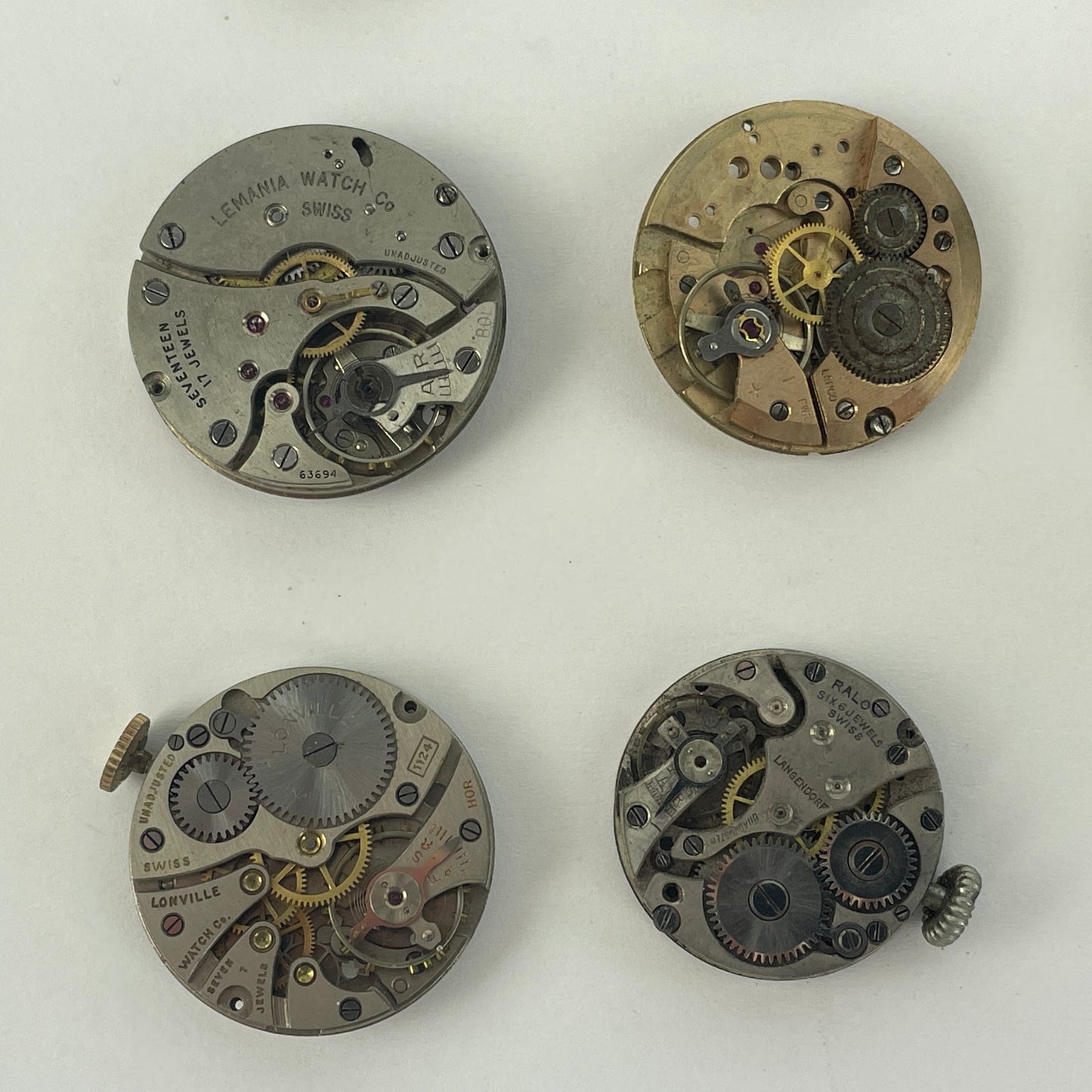 Jan Lot 71- Men’s Swiss Vintage Mechanical Wristwatch Movements