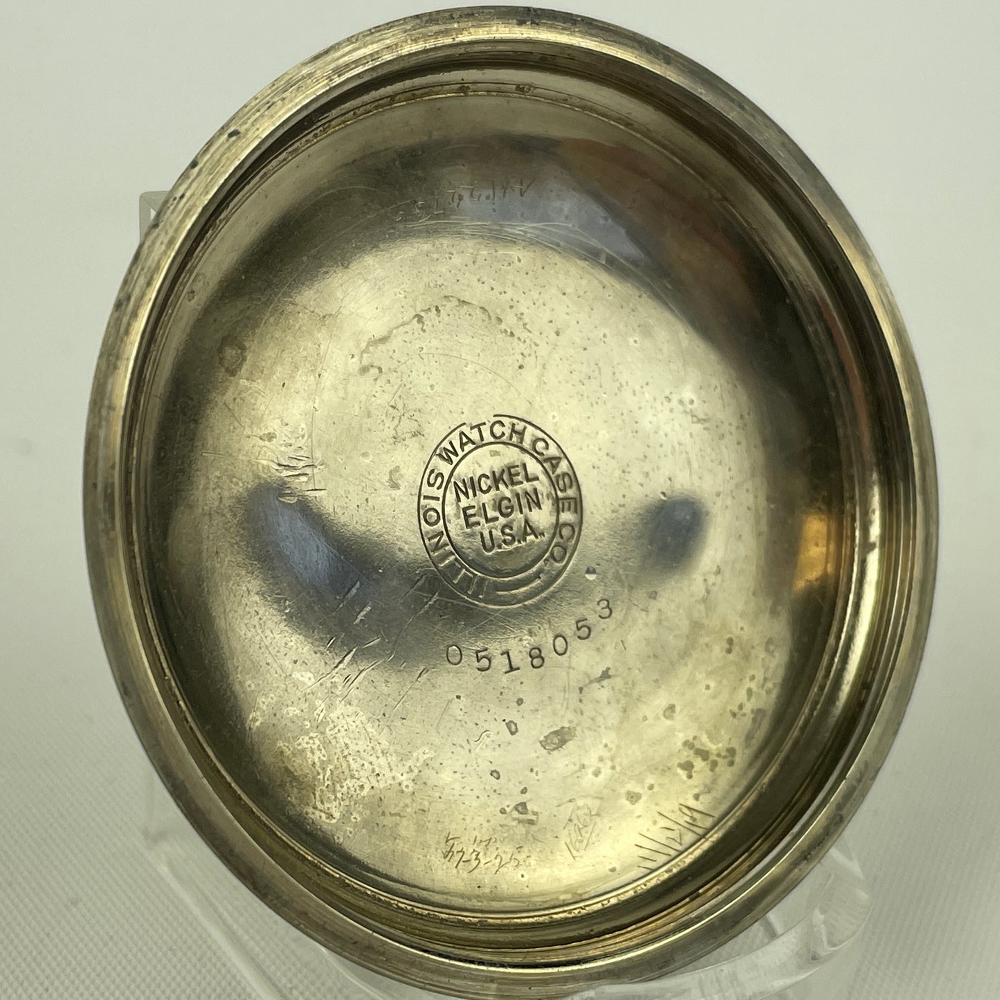 Jan Lot 90- American 18 Size Nickel Open Face Pocket Watch Case