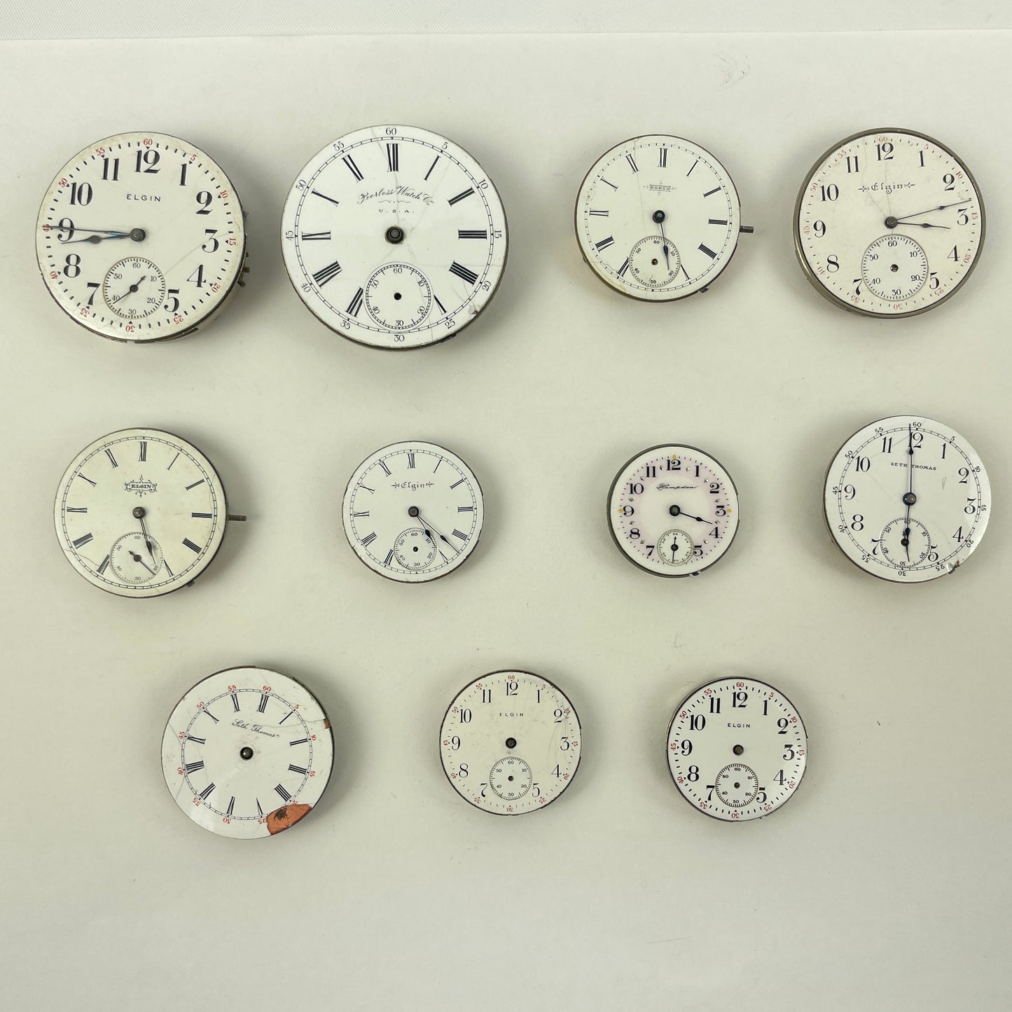 Jan Lot 137- Elgin, Seth Thomas & Other American Pocket Watch Movements