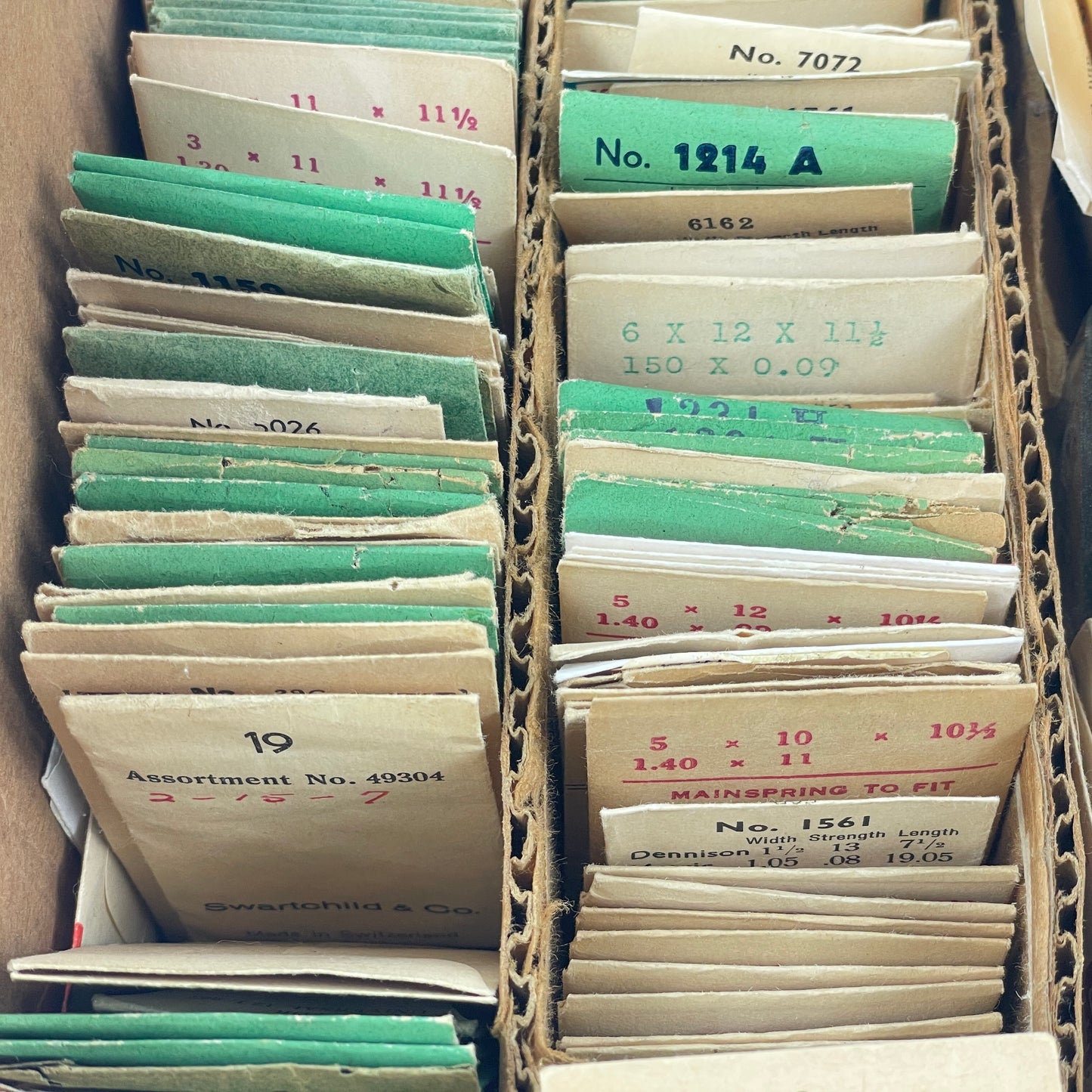 Jan Lot 138- Assortment of Blued Wristwatch Mainsprings