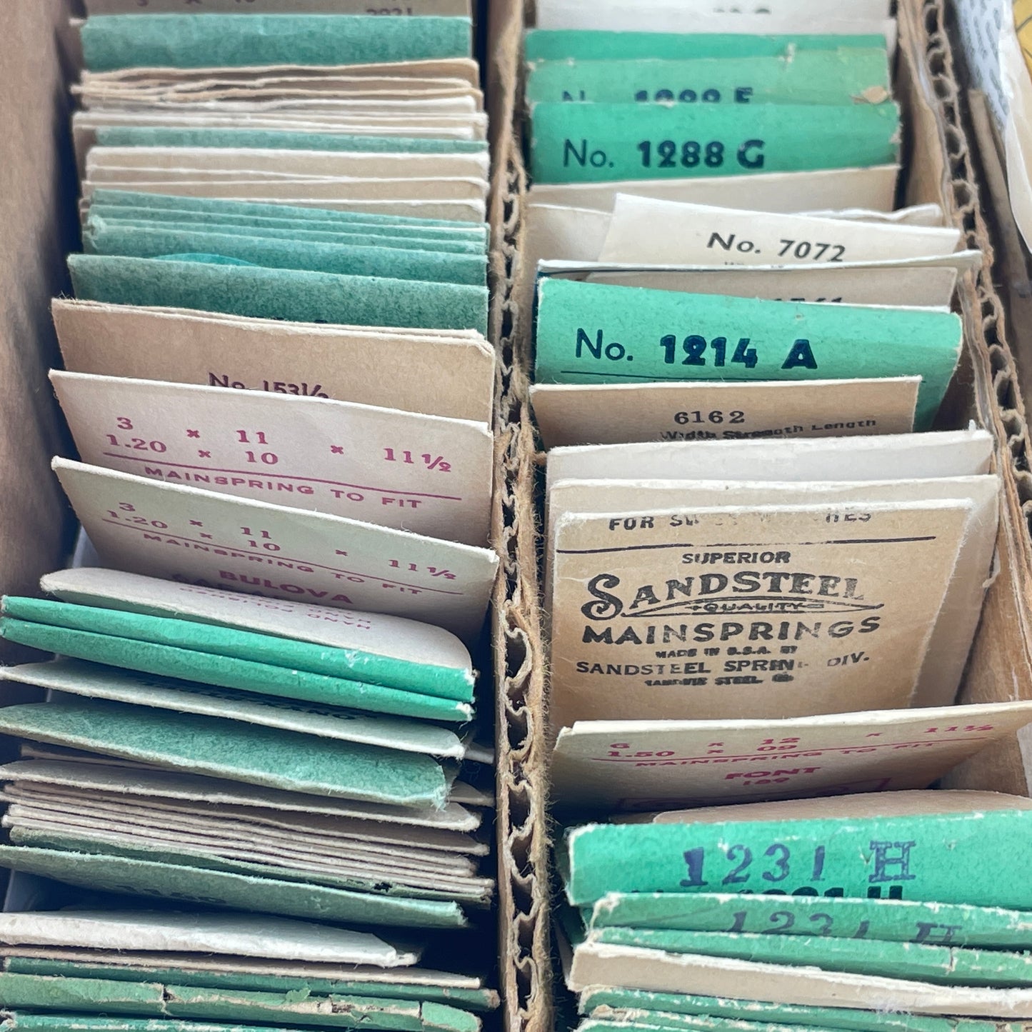 Jan Lot 138- Assortment of Blued Wristwatch Mainsprings
