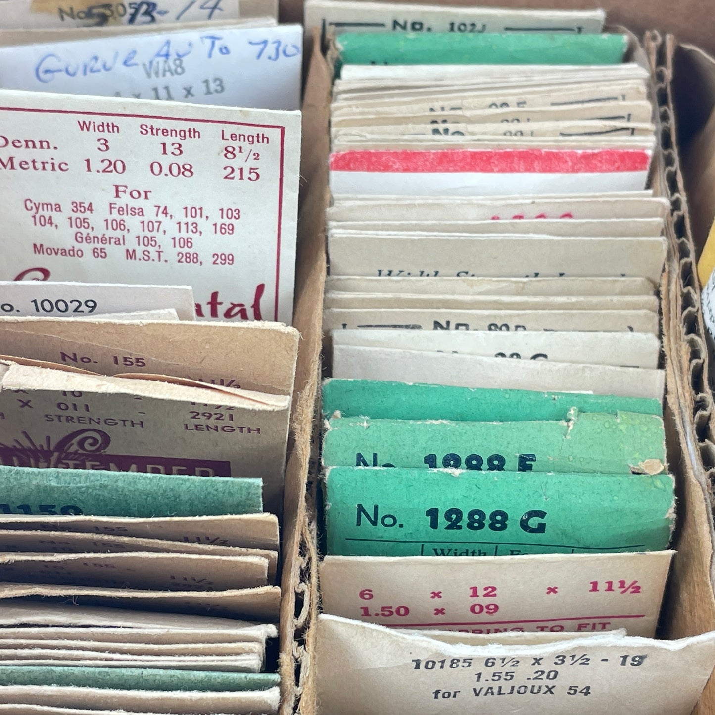 Jan Lot 138- Assortment of Blued Wristwatch Mainsprings
