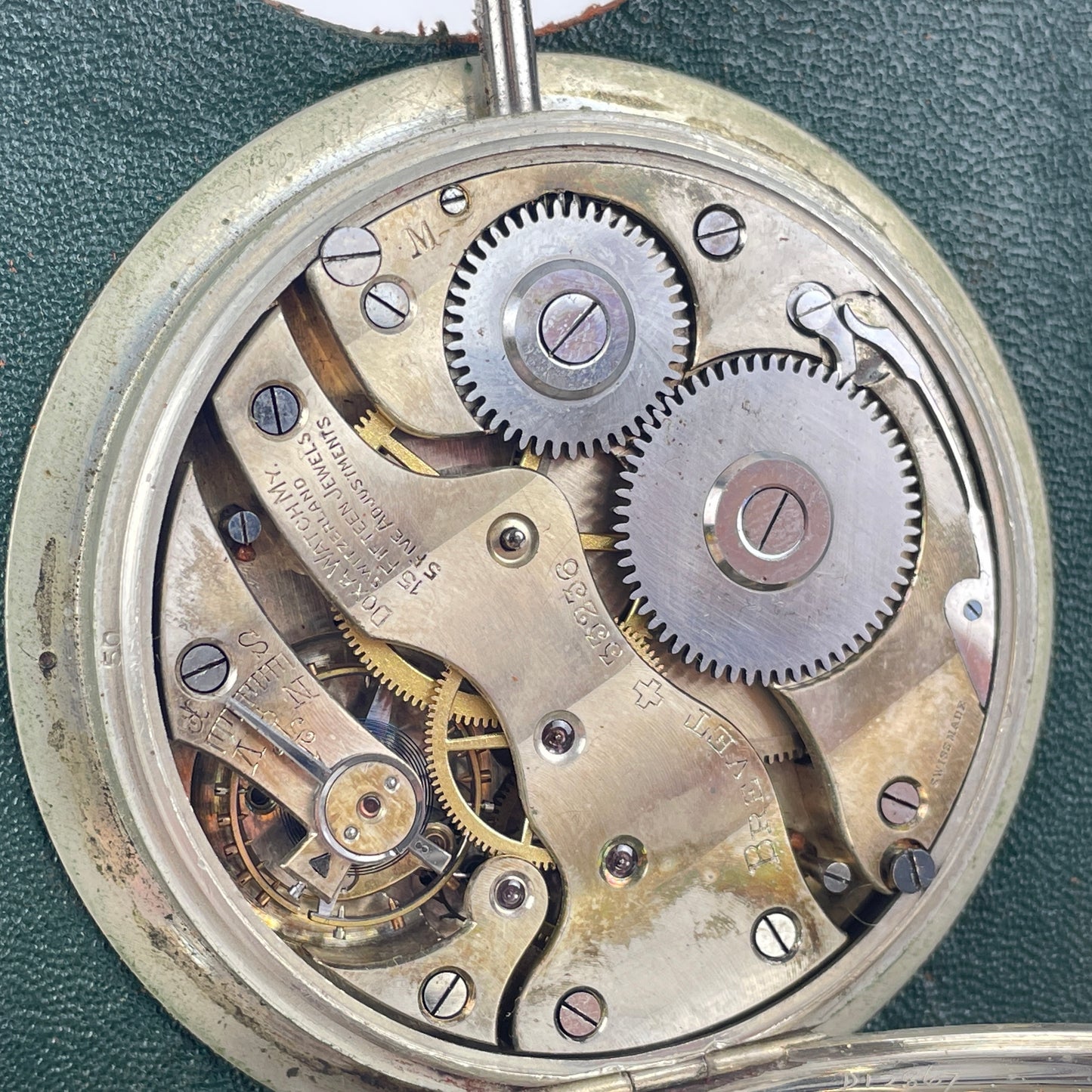 Jan Lot 144- Swiss Doxa 8-Day 15 jewel Travel Clock