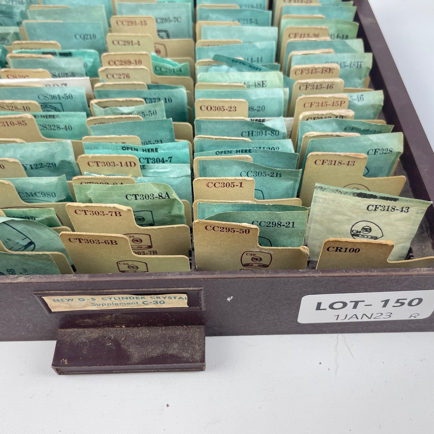 Jan Lot 150- NOS G-S Fancy Crystal Tray