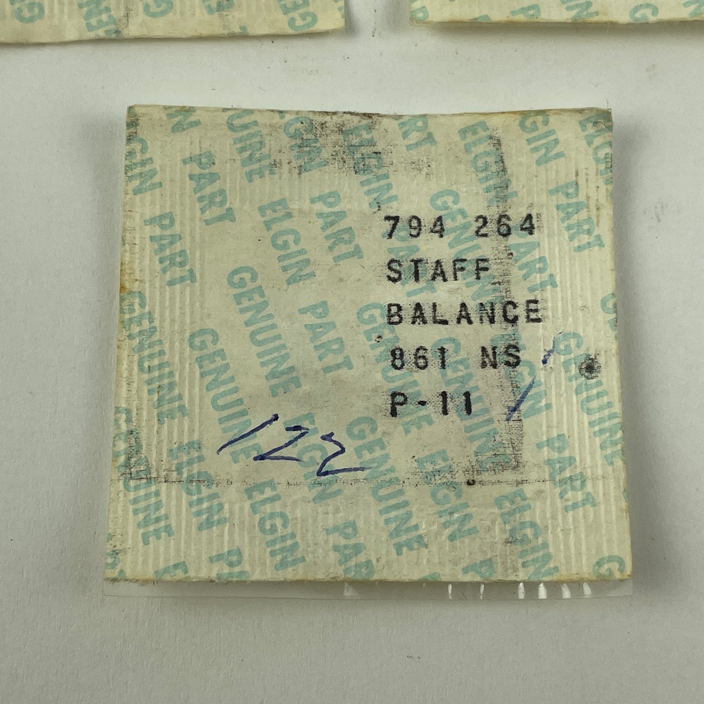 Lot 6- NOS Elgin 16s 264 Double Roller Balance Staffs