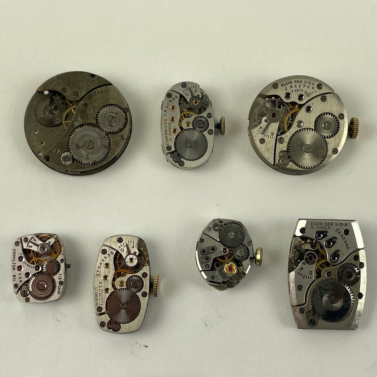 Lot 104- Elgin | Waltham Mechanical Movements, set of (13)