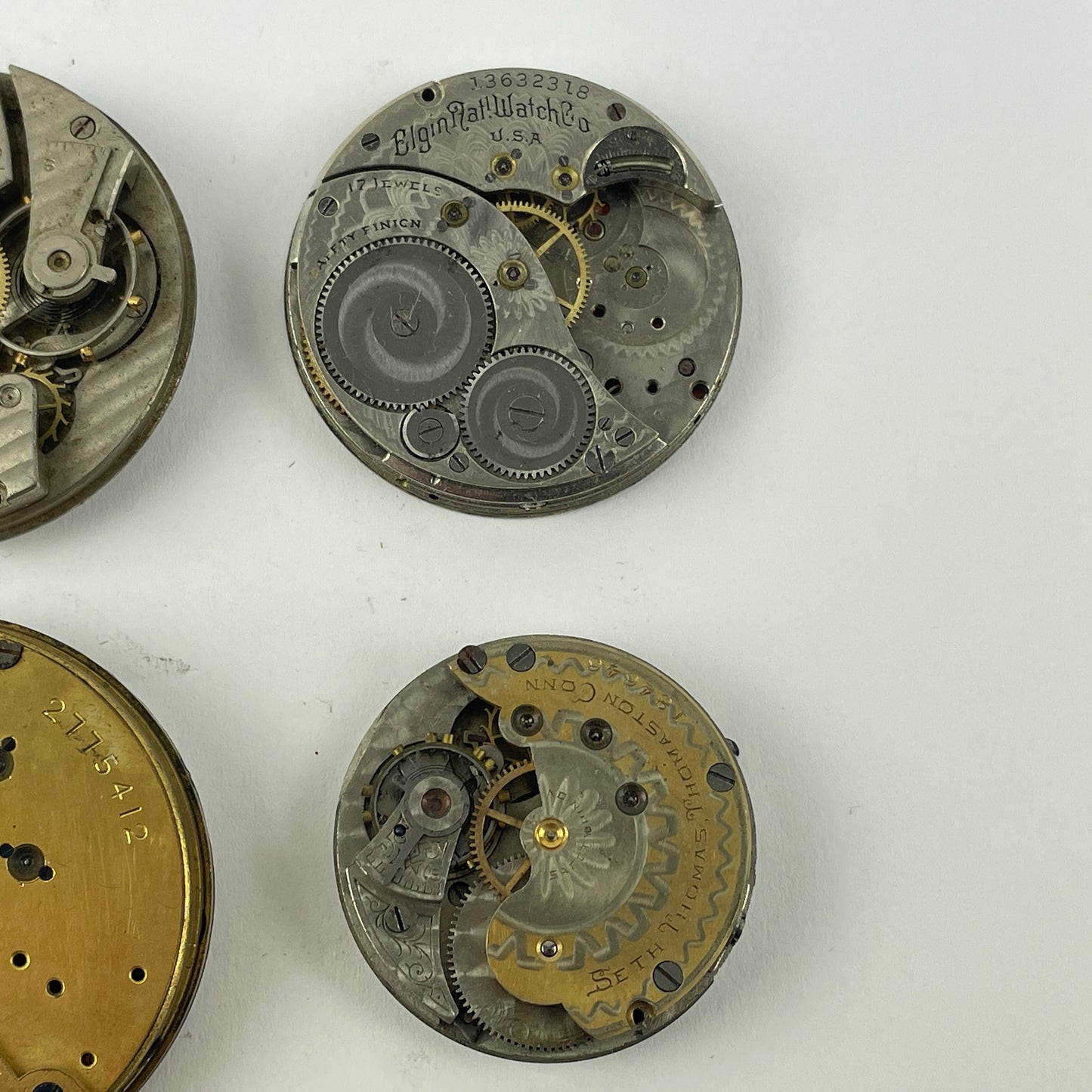 Lot 27- Elgin | Waltham |Seth Thomas | Columbus PW Movements