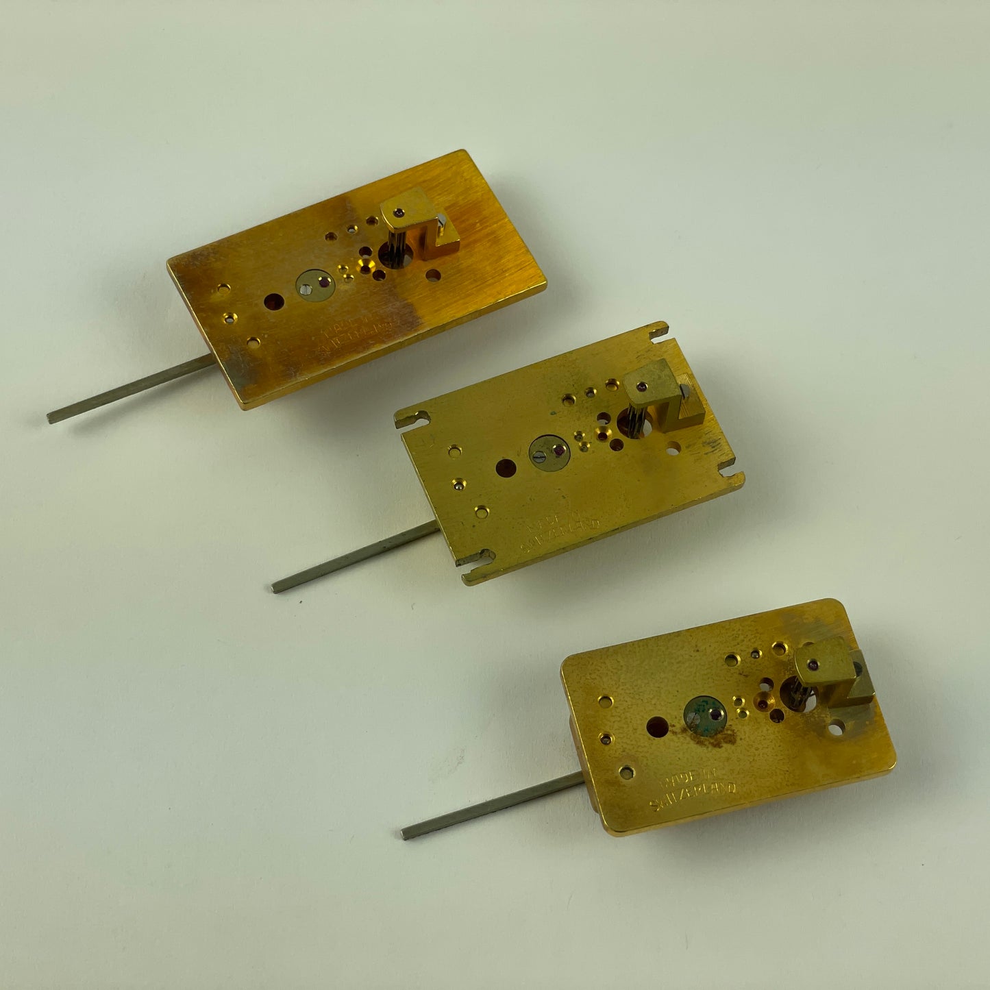 Lot 51- Vintage Swiss Clock Platform Escapements, set of (3)