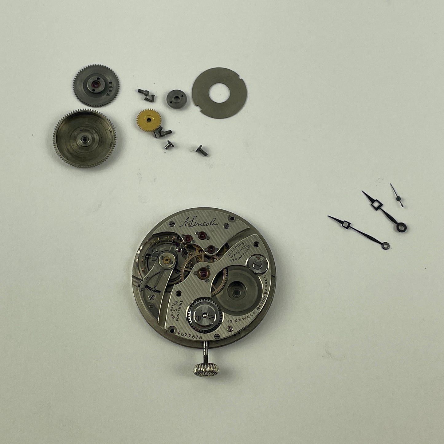 Lot 5- Illinois A.Lincoln Parts Movements
