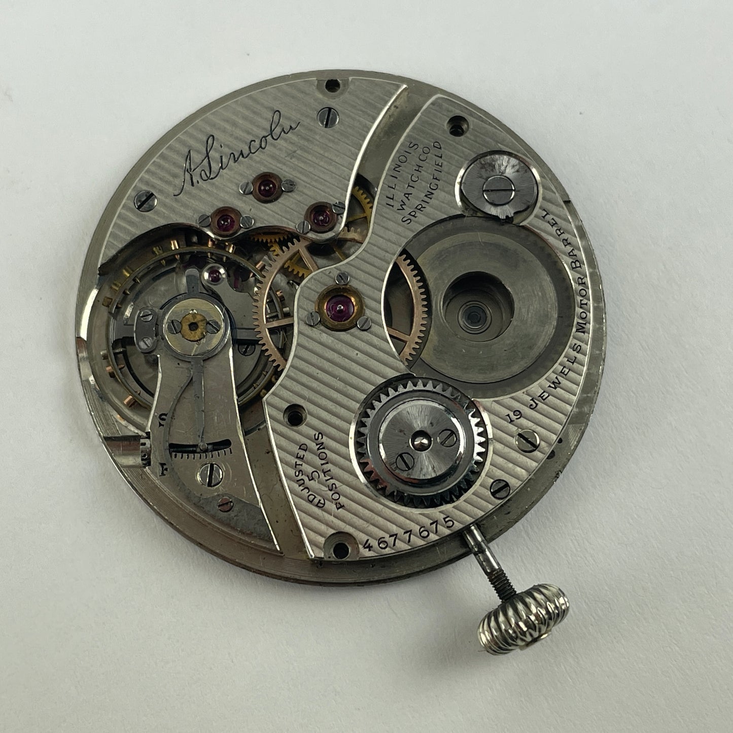 Lot 5- Illinois A.Lincoln Parts Movements