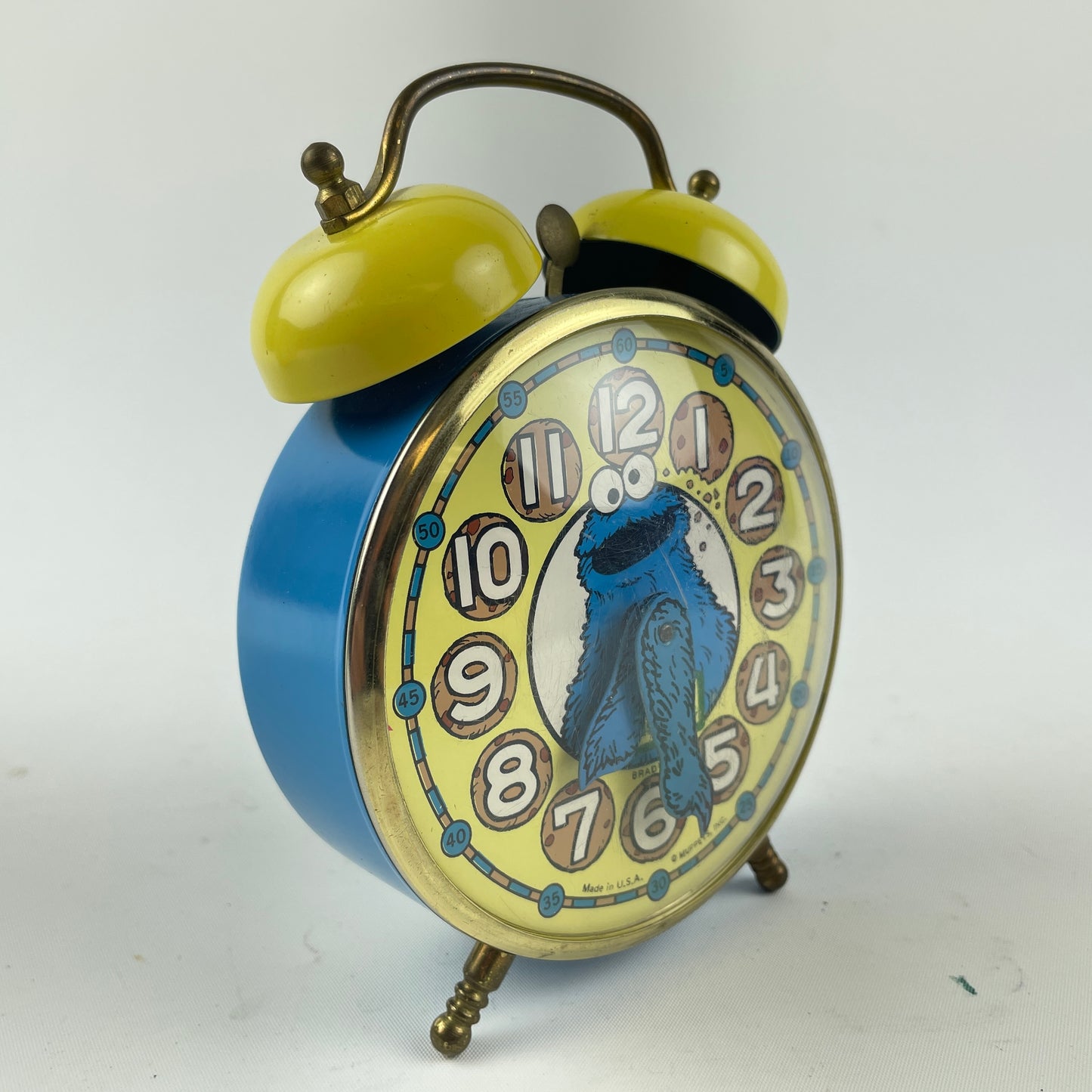 Lot 63- Vintage Bradley Cookie Monster Two-Bell Alarm Clock