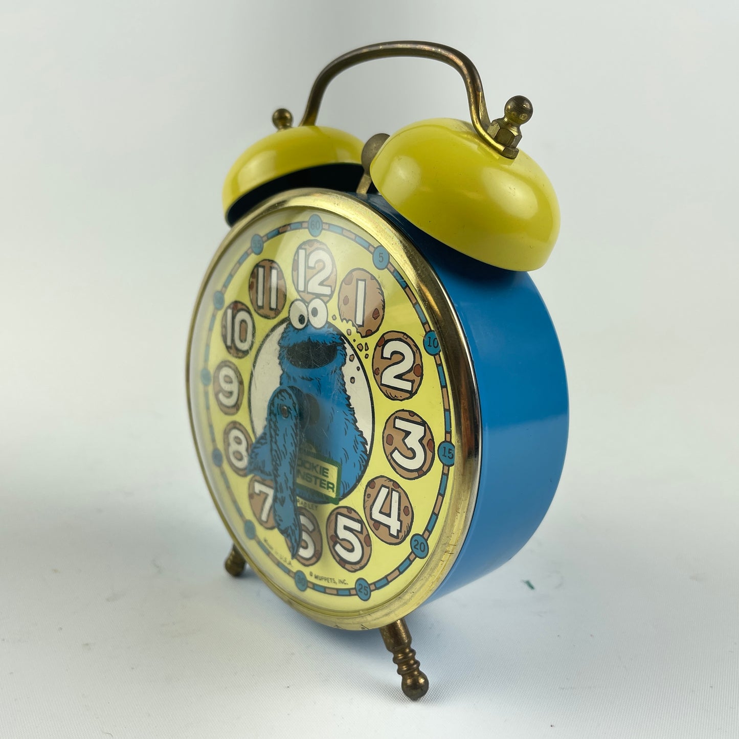 Lot 63- Vintage Bradley Cookie Monster Two-Bell Alarm Clock