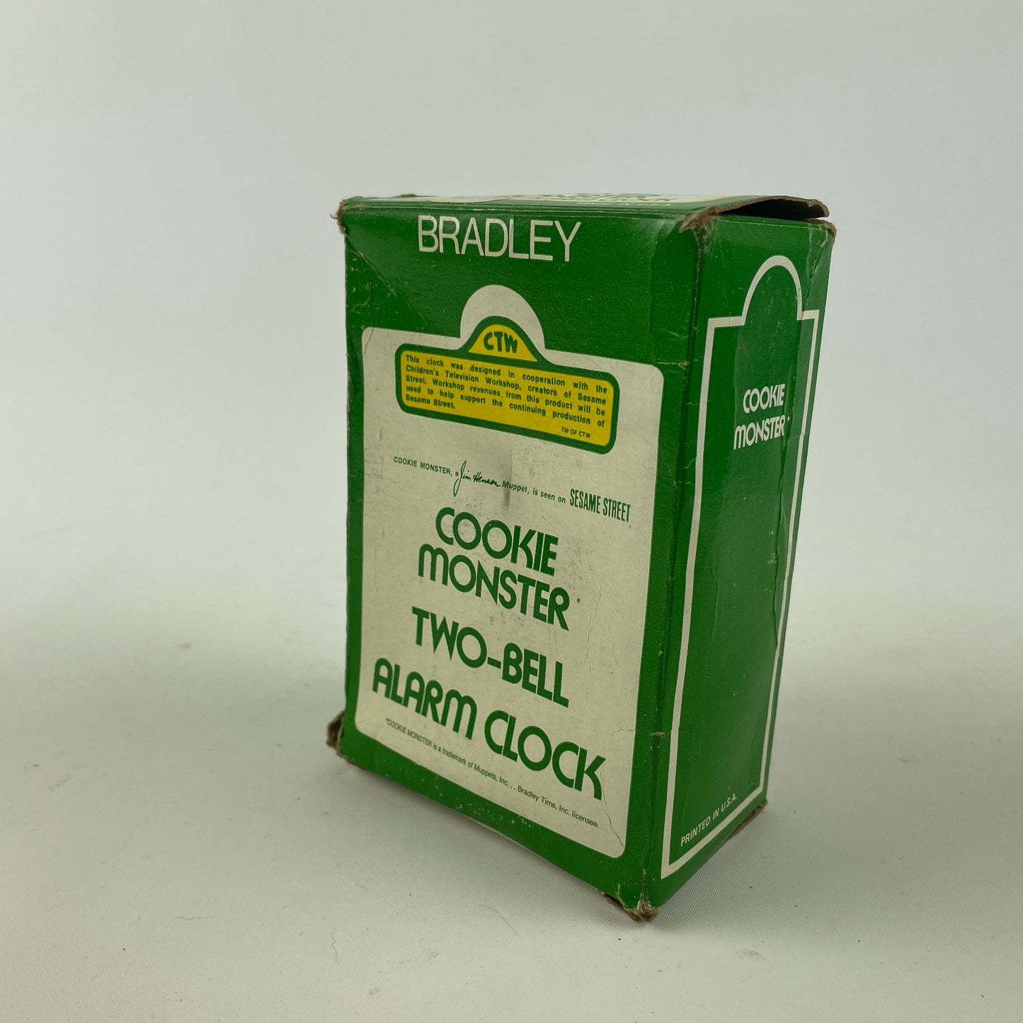 Lot 63- Vintage Bradley Cookie Monster Two-Bell Alarm Clock