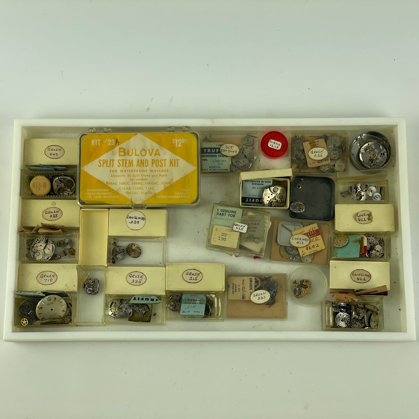 Lot 76- Swiss Mechanical Parts Tray Lot