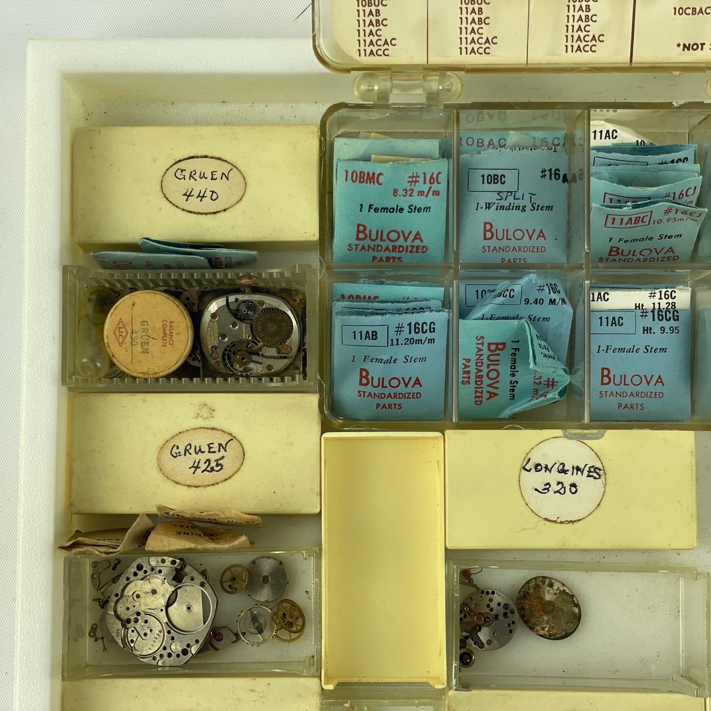 Lot 76- Swiss Mechanical Parts Tray Lot