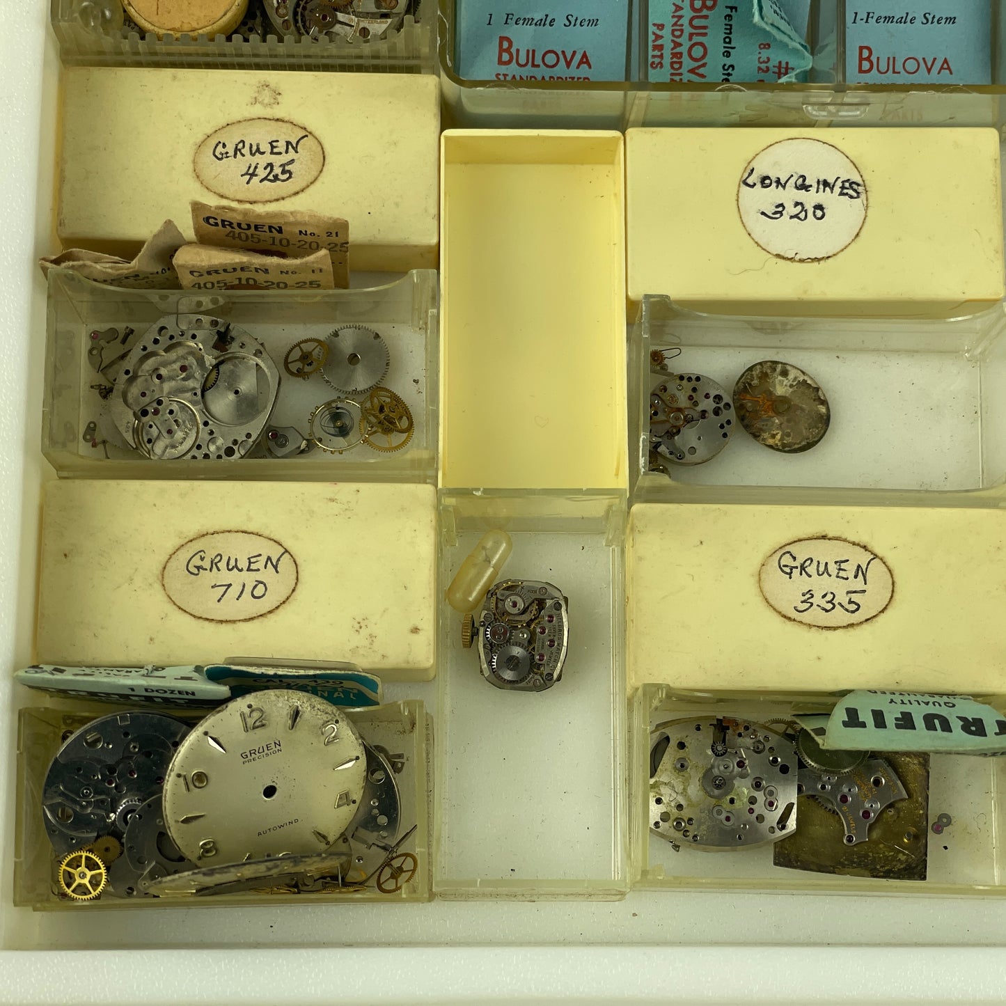 Lot 76- Swiss Mechanical Parts Tray Lot