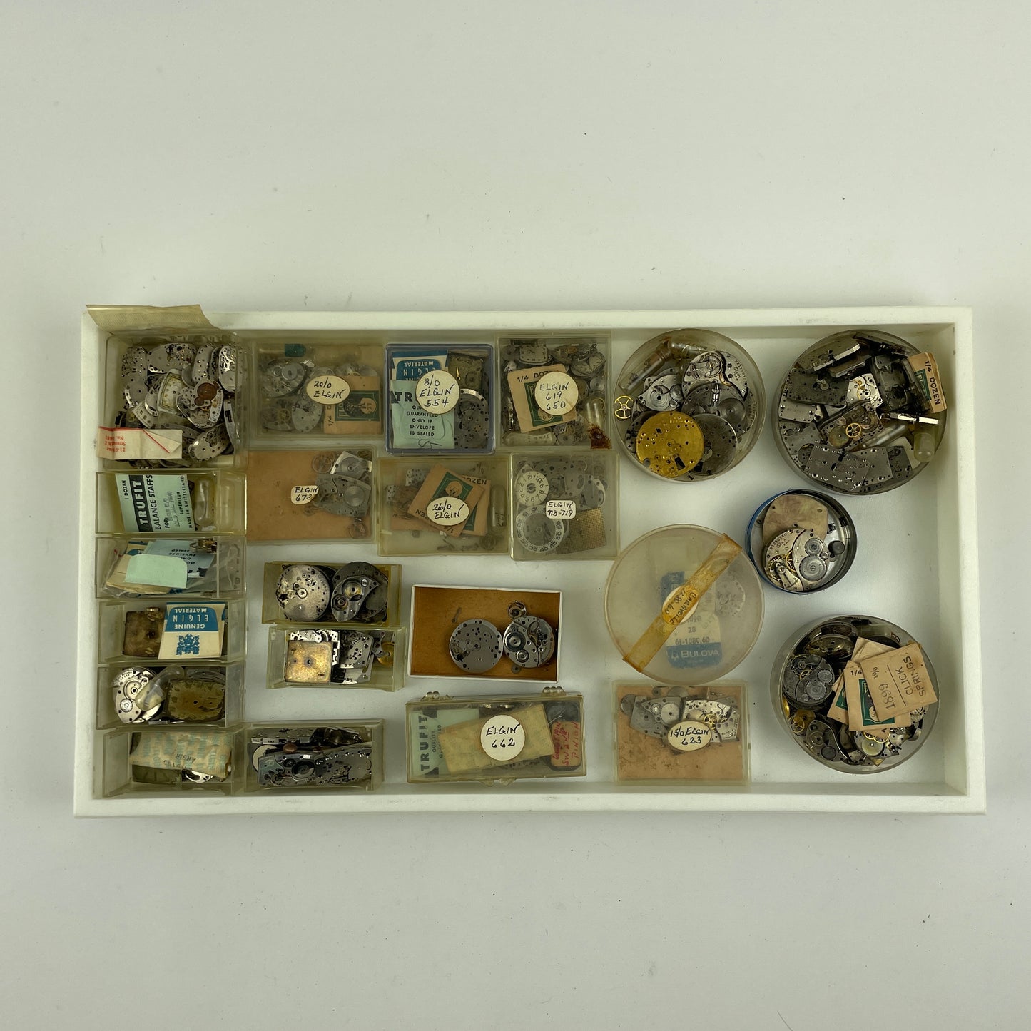 Lot 73- Elgin Mechanical Watch Tray Lot