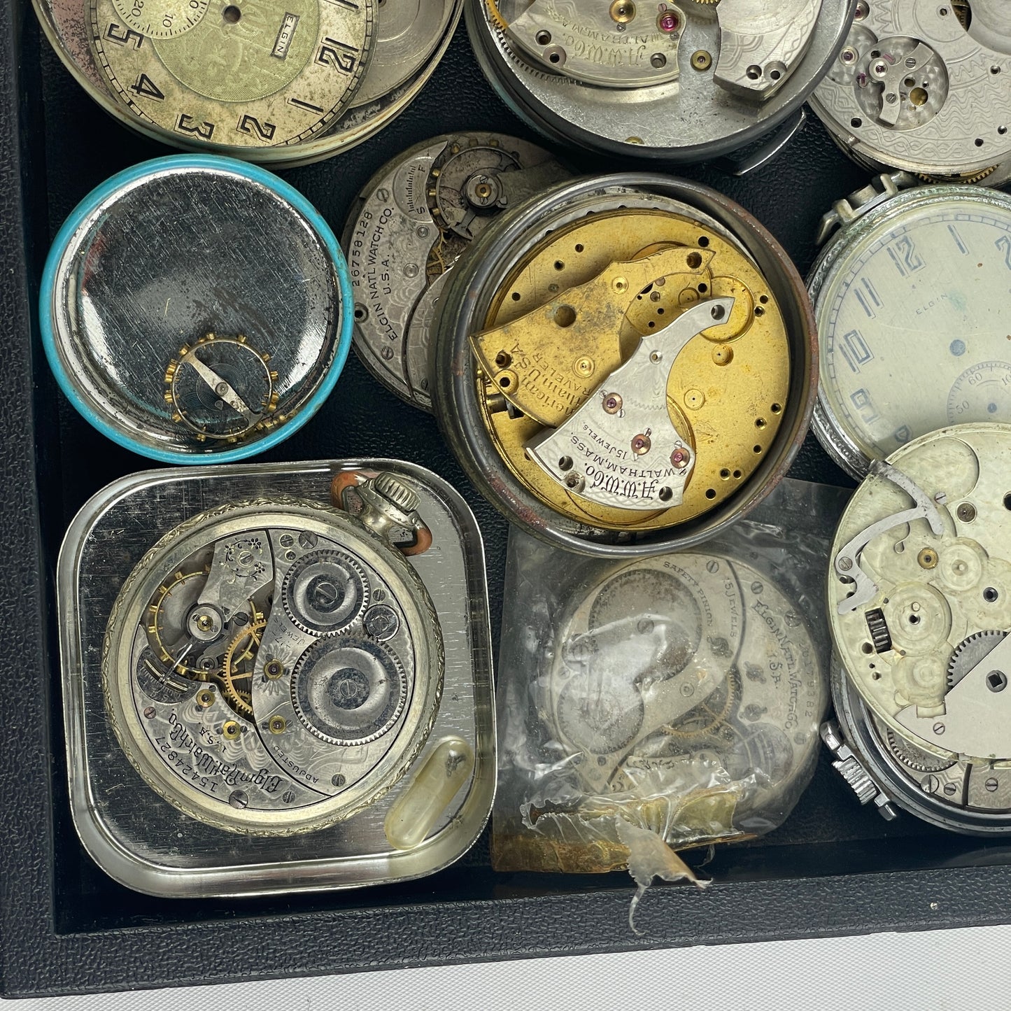 Lot 81- American Pocket Watch Tray Lot