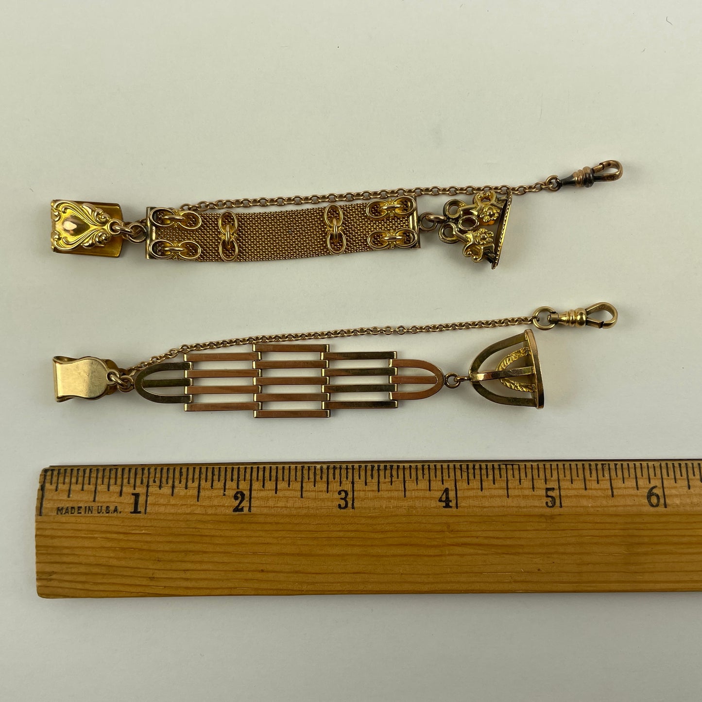 Lot 30- Men’s Victorian Antique YGF Pocket Watch Fobs