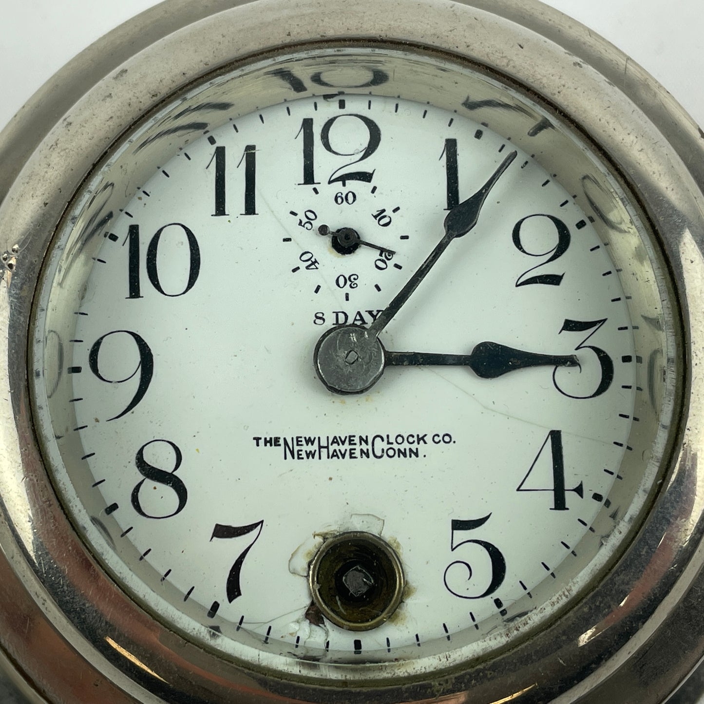 Lot 32- New Haven Clock Co. Ships Style Wall Clock