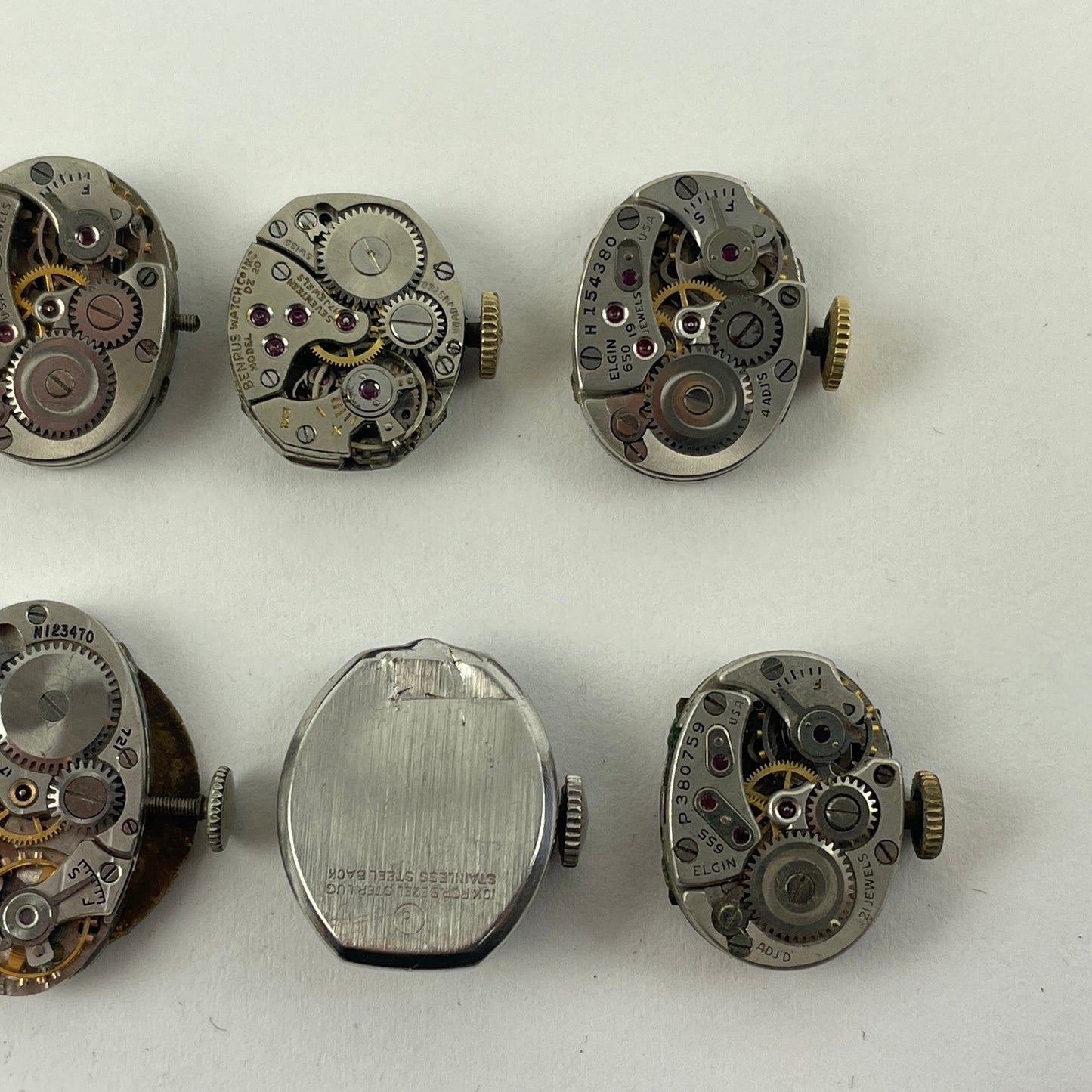 Lot 33- Elgin & Hamilton Ladies' Fancy Wristwatch Movements