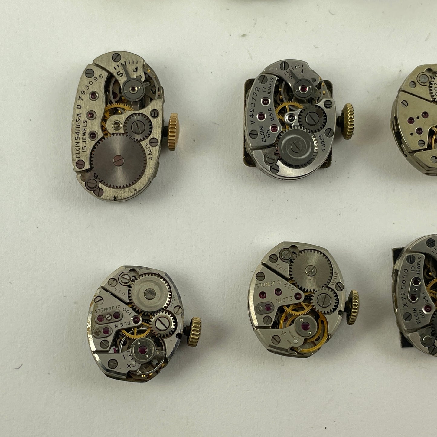 Lot 33- Elgin & Hamilton Ladies' Fancy Wristwatch Movements