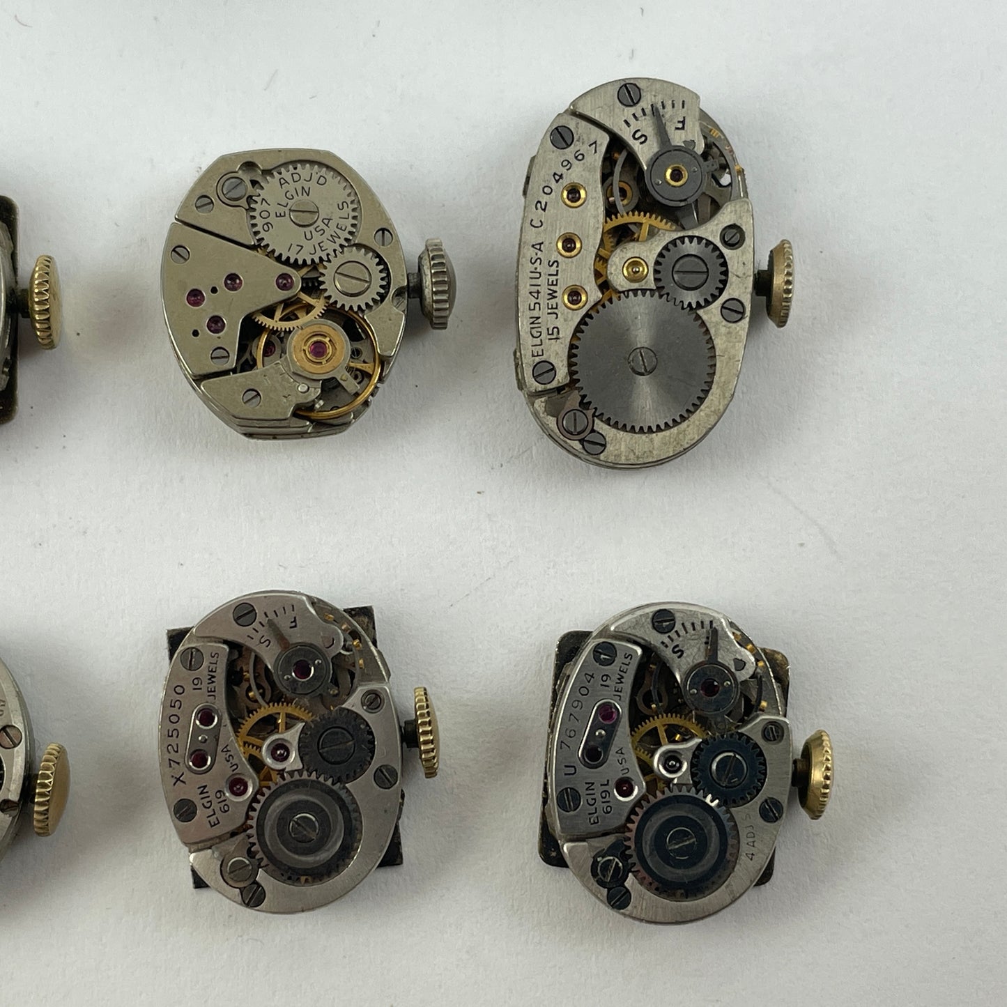 Lot 33- Elgin & Hamilton Ladies' Fancy Wristwatch Movements