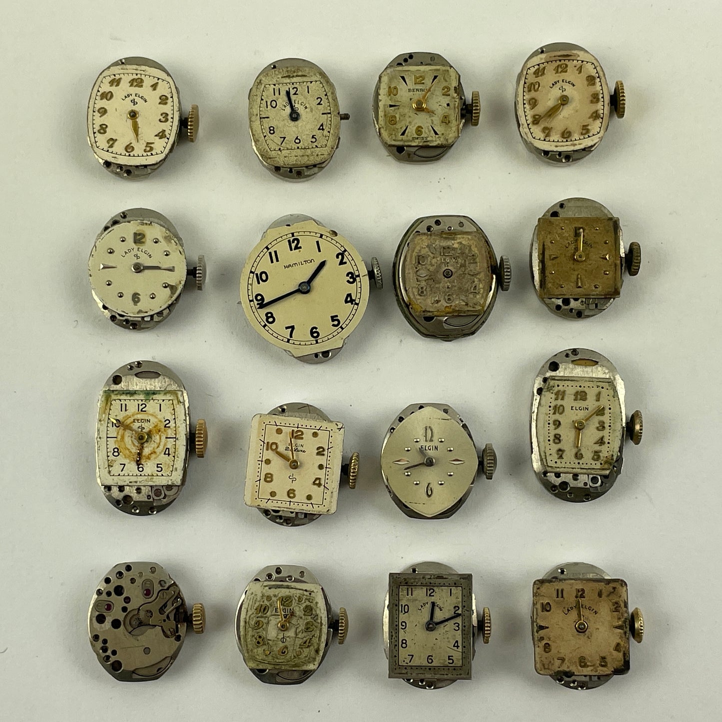 Lot 33- Elgin & Hamilton Ladies' Fancy Wristwatch Movements
