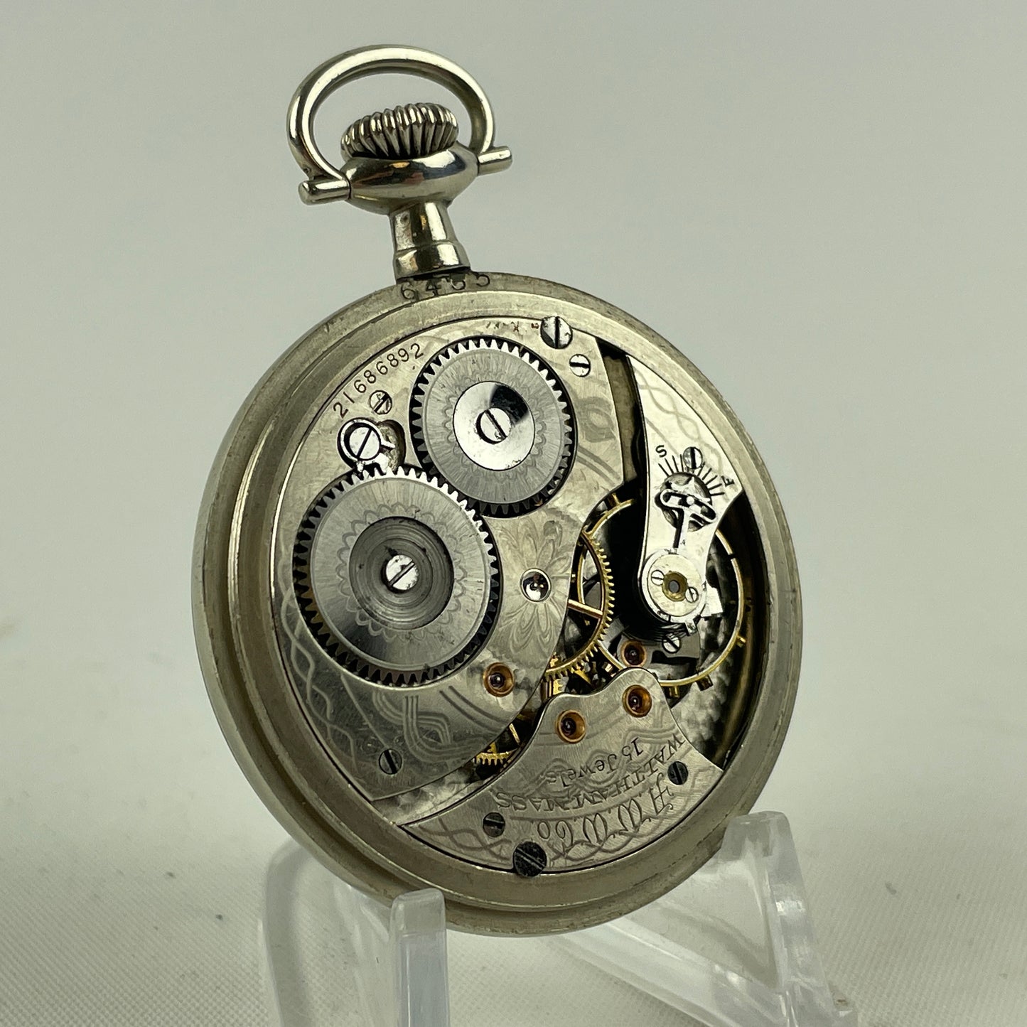 Lot 35- Waltham 12 Size 15 Jewel Open Face Pocket Watch