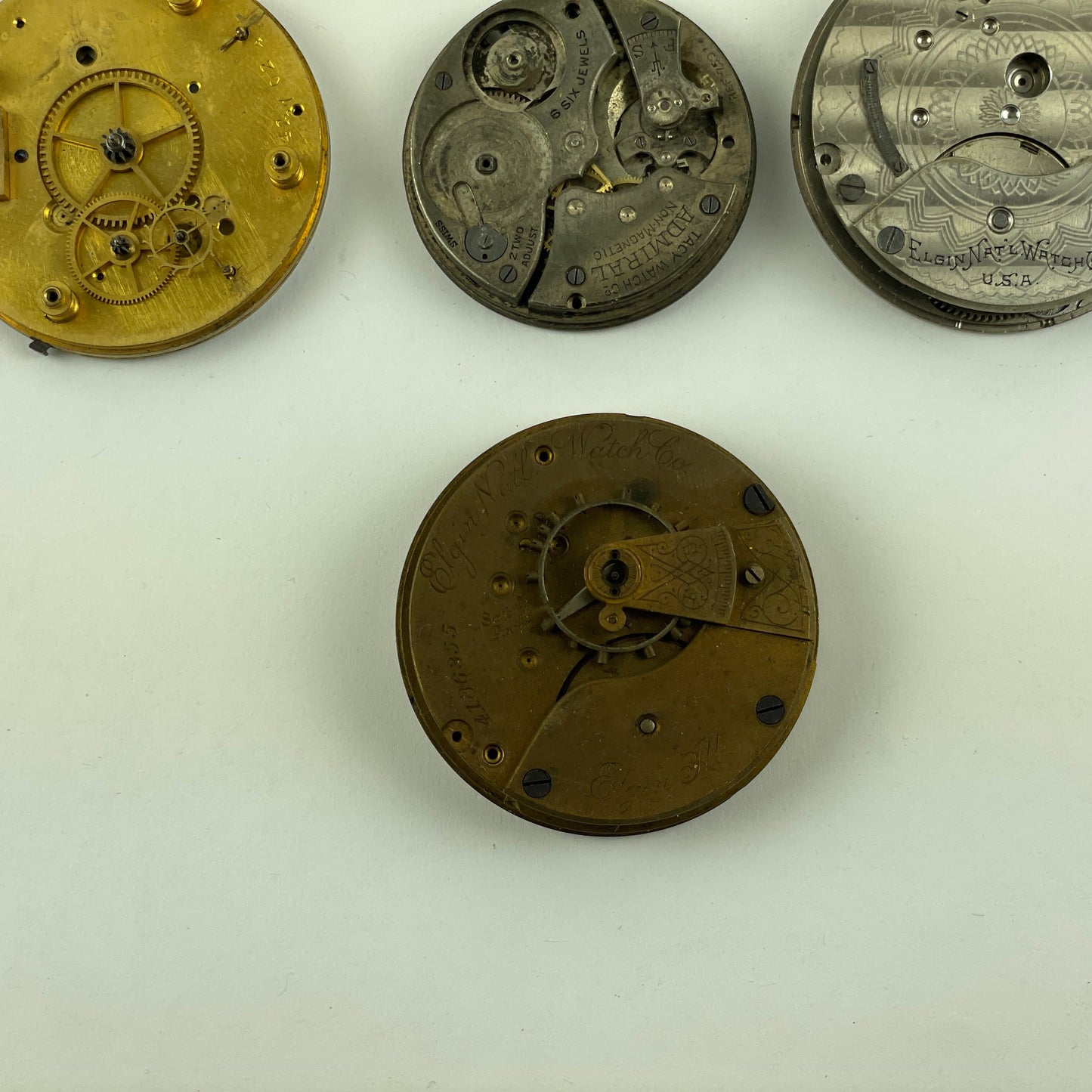 Lot 39- American & Swiss Selection of 12 Pocket Watch Movements