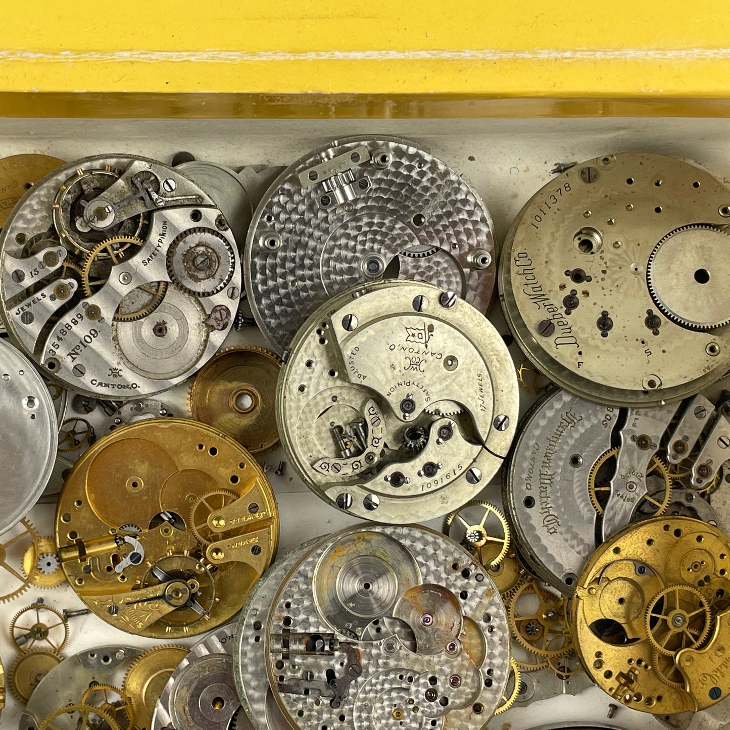 Lot 123- Hampden Pocket Watch Movement Parts