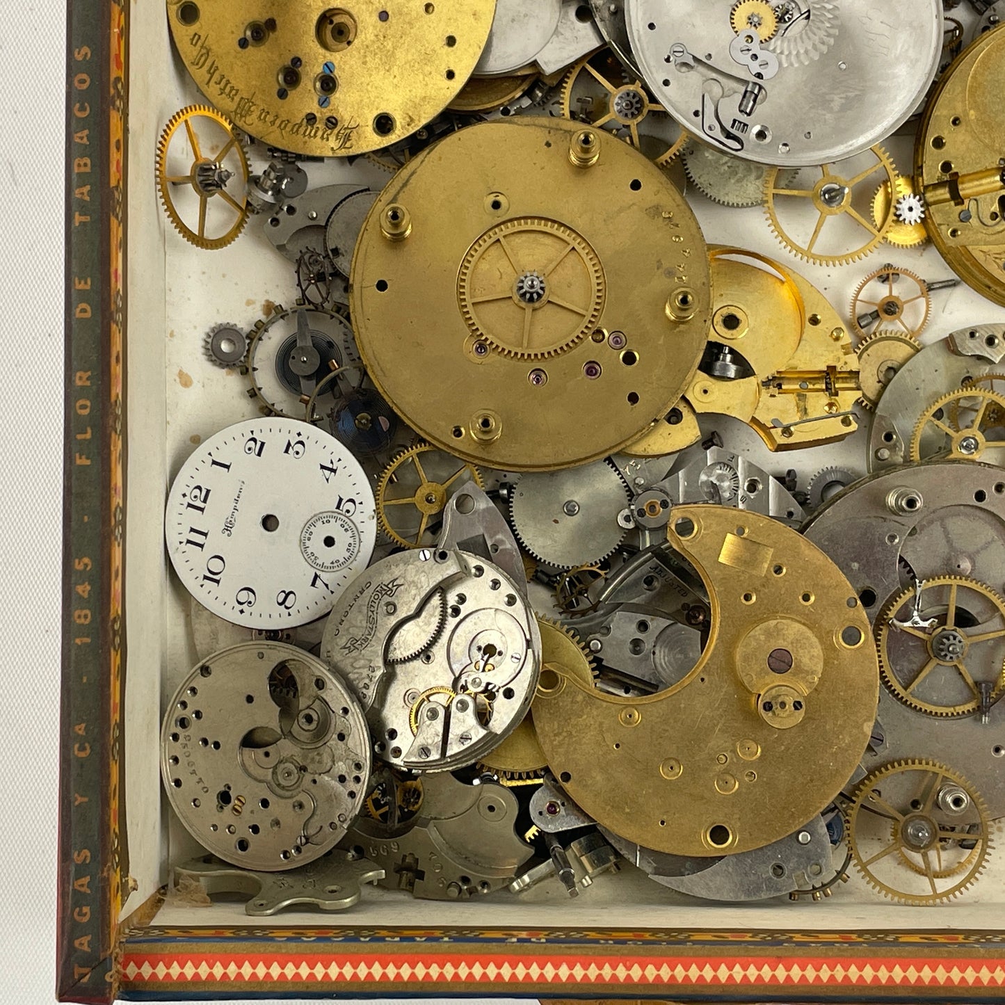 Lot 123- Hampden Pocket Watch Movement Parts