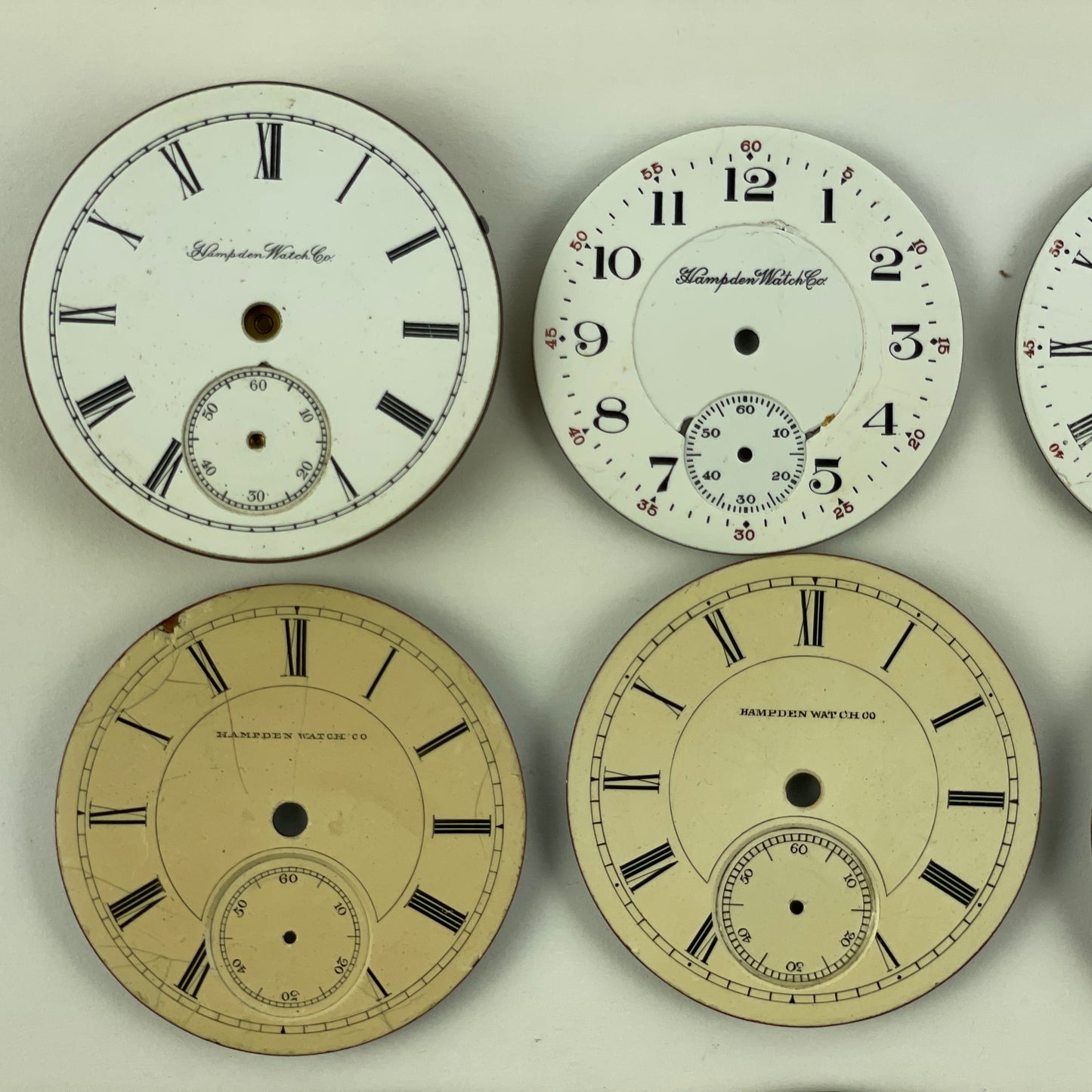 Lot 45 - Hampden Assortment of 11 Pocket Watch Dials