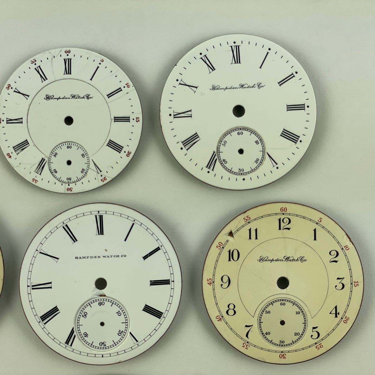 Lot 45 - Hampden Assortment of 11 Pocket Watch Dials