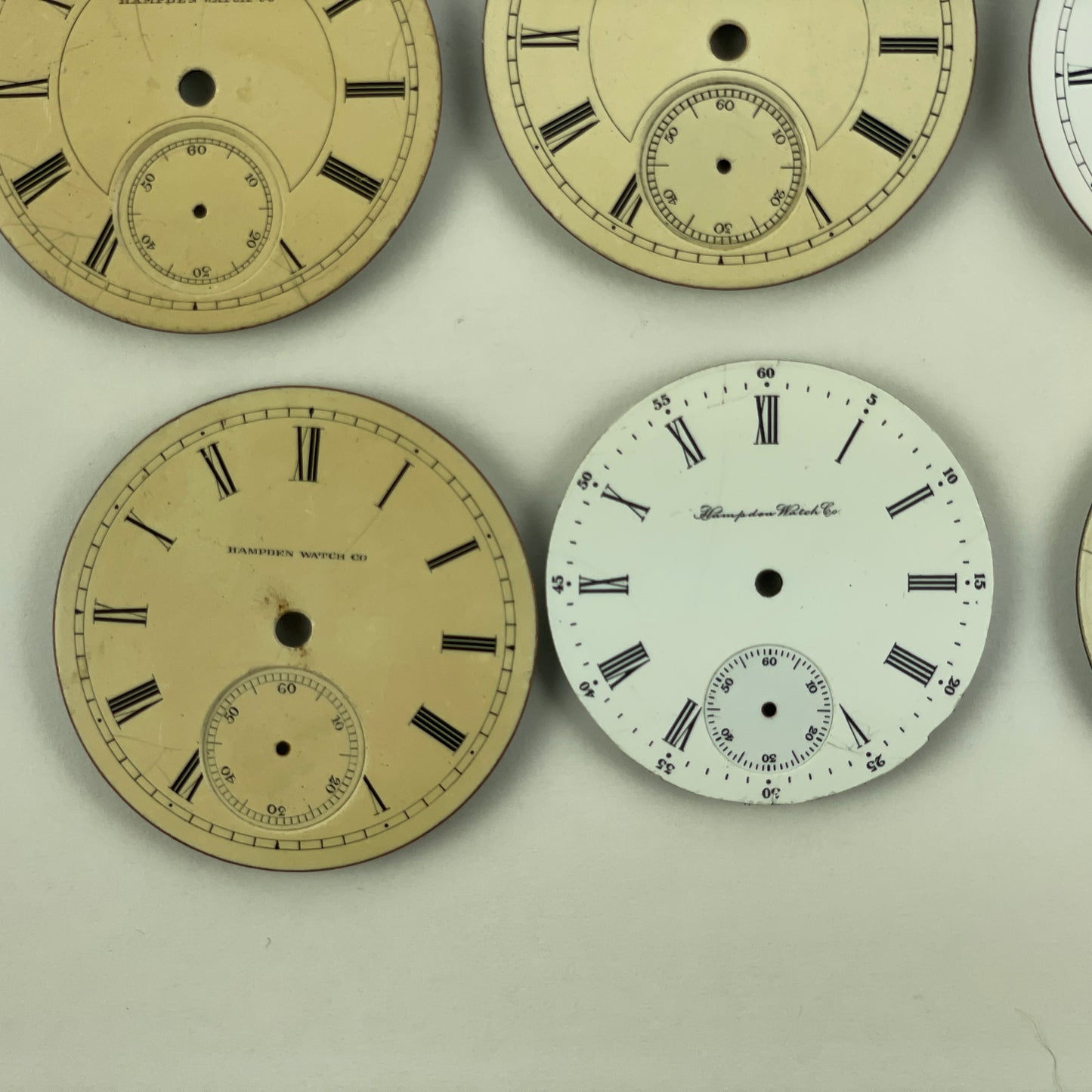 Lot 45 - Hampden Assortment of 11 Pocket Watch Dials