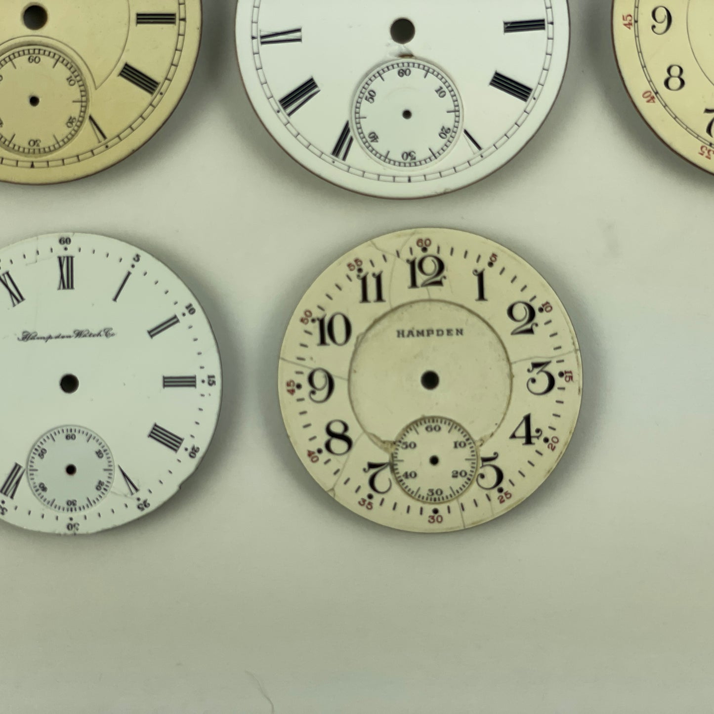 Lot 45 - Hampden Assortment of 11 Pocket Watch Dials