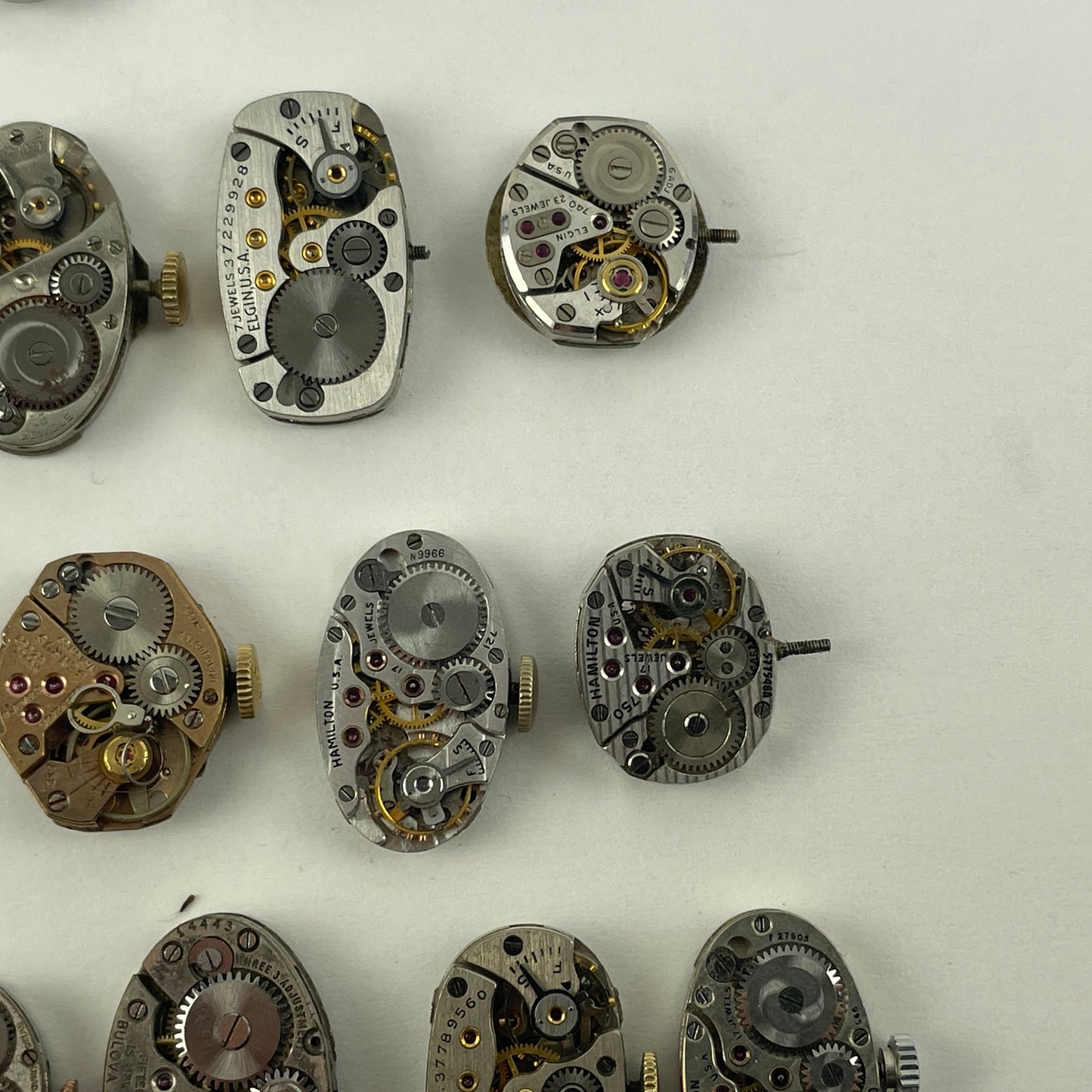 Lot 125- Swiss & American Ladies' Vintage Mechanical Wristwatch Movements