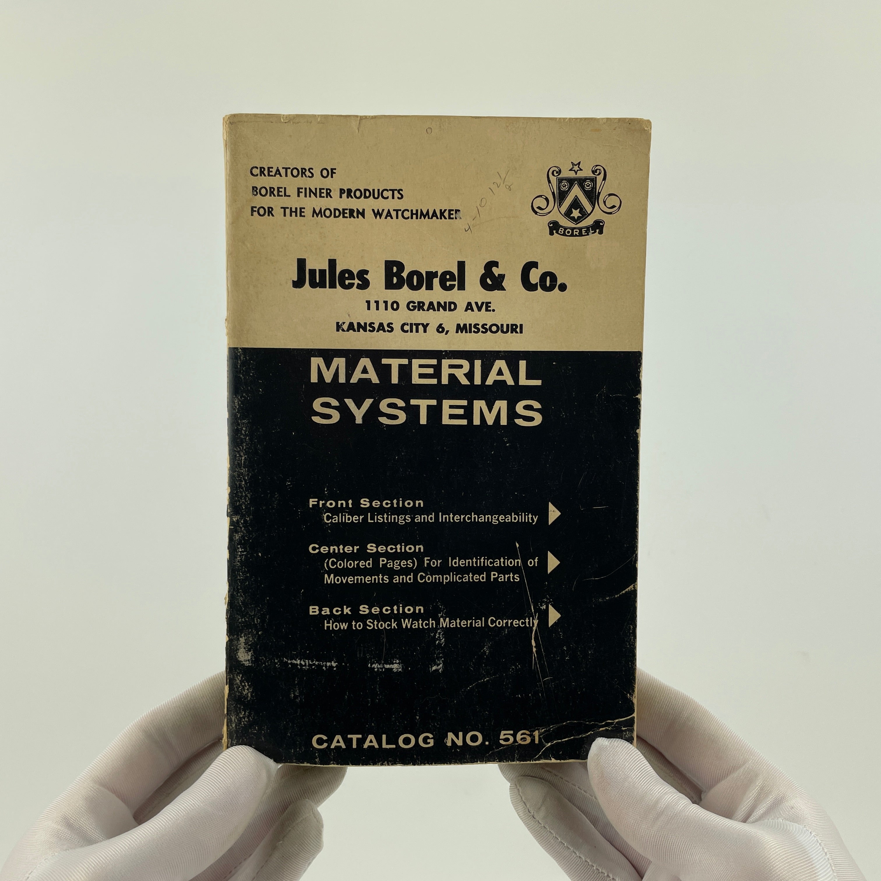 Lot 37 Jules Borel & Co. Material Systems Catalog No. 561 watchpartsrus