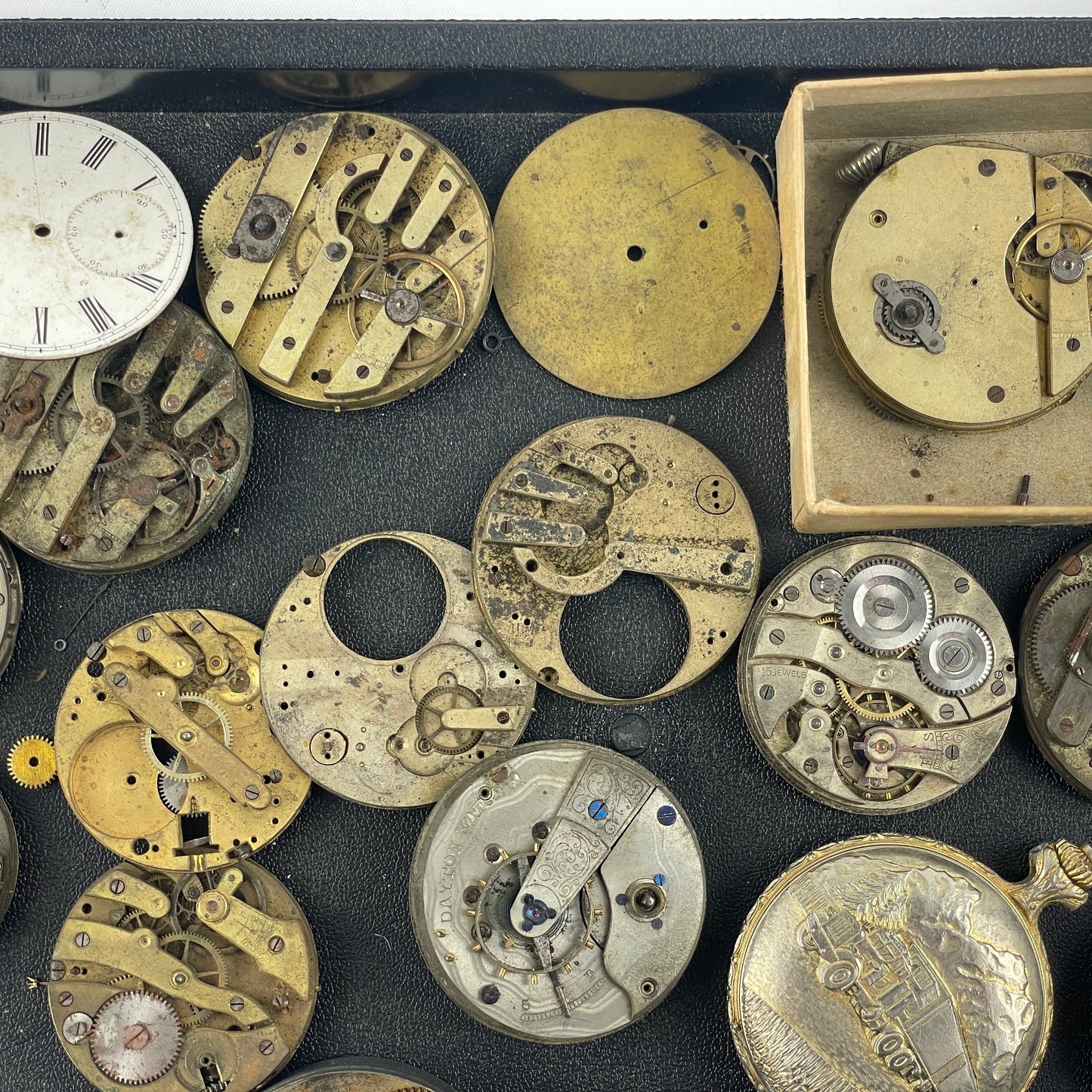 Lot 88- Swiss Pocket Watch Parts Movements
